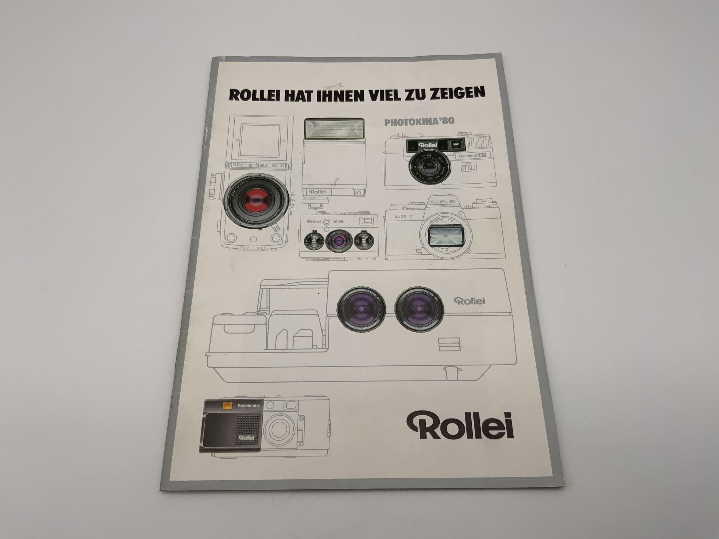 Rollei has a lot to show you. Photokina 80 Instructions (German)