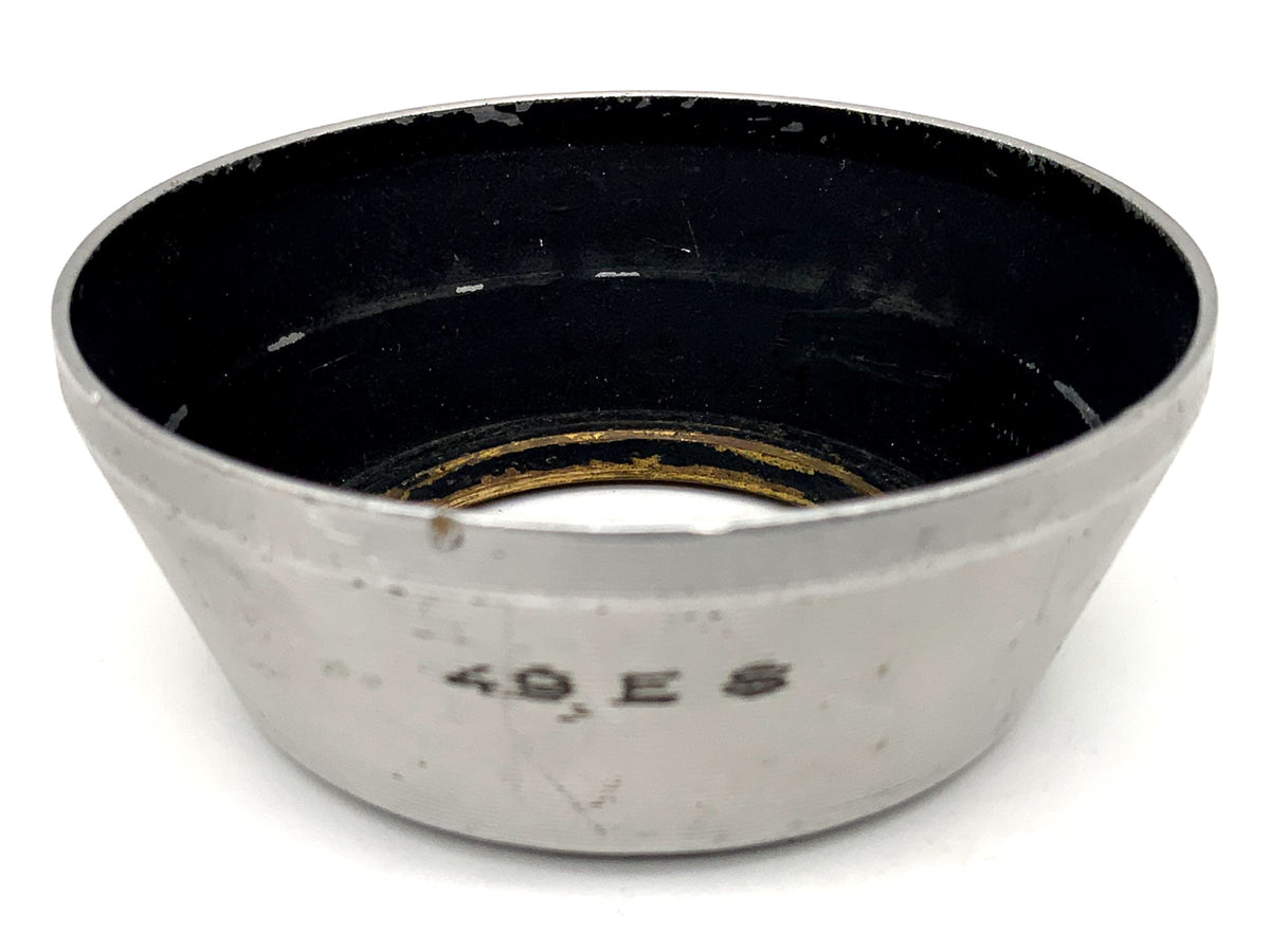 B+W 49 ES lens hood, aluminum metal, silver