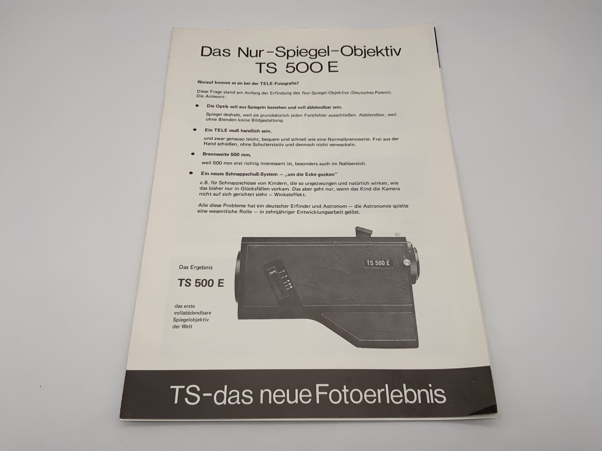TS 500 E Mirror Lens User Manual (German)