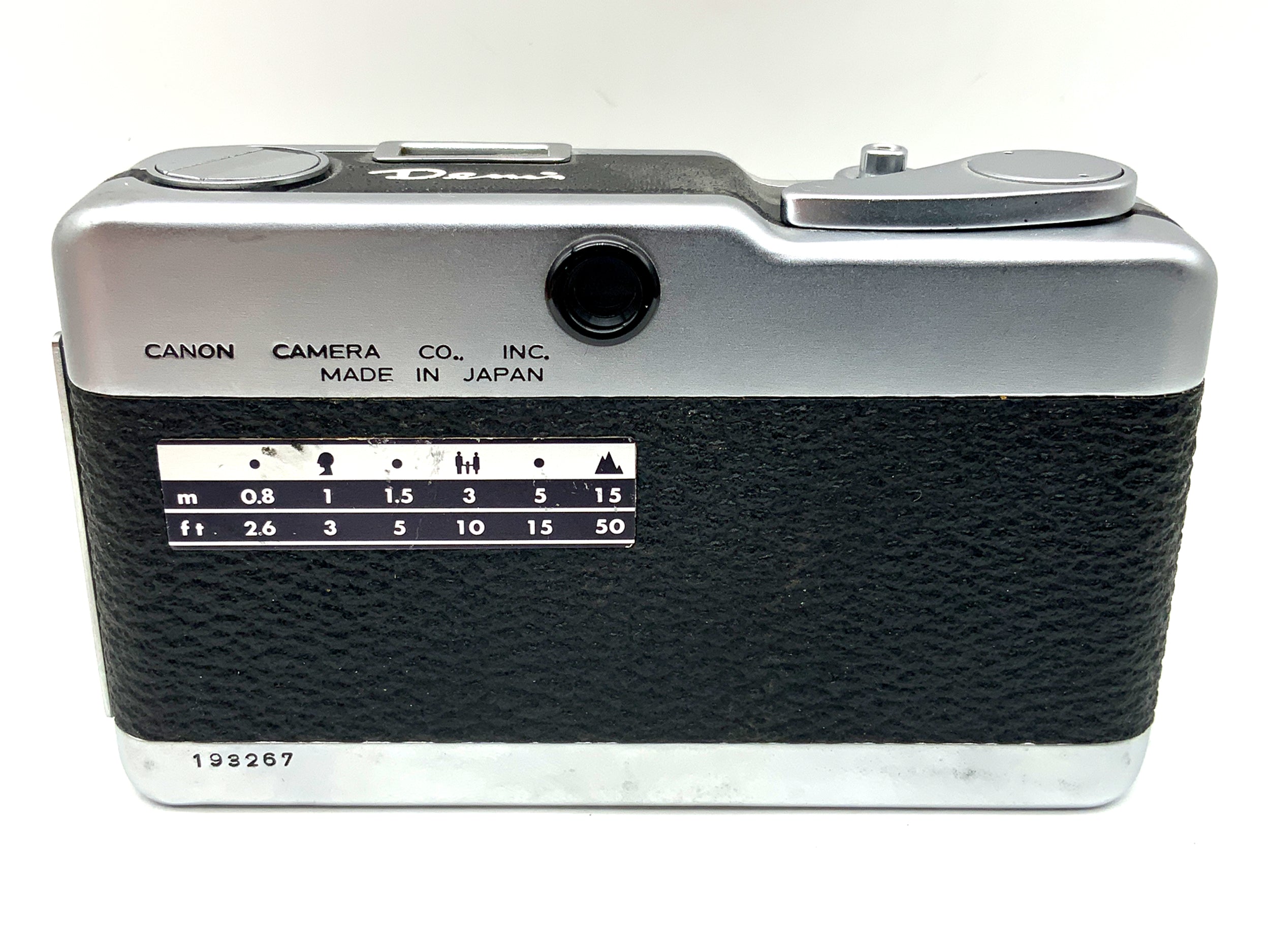 Canon Demi viewfinder camera with SH 28mm 1:2.8 lens! Light meter defective! Half-frame camera