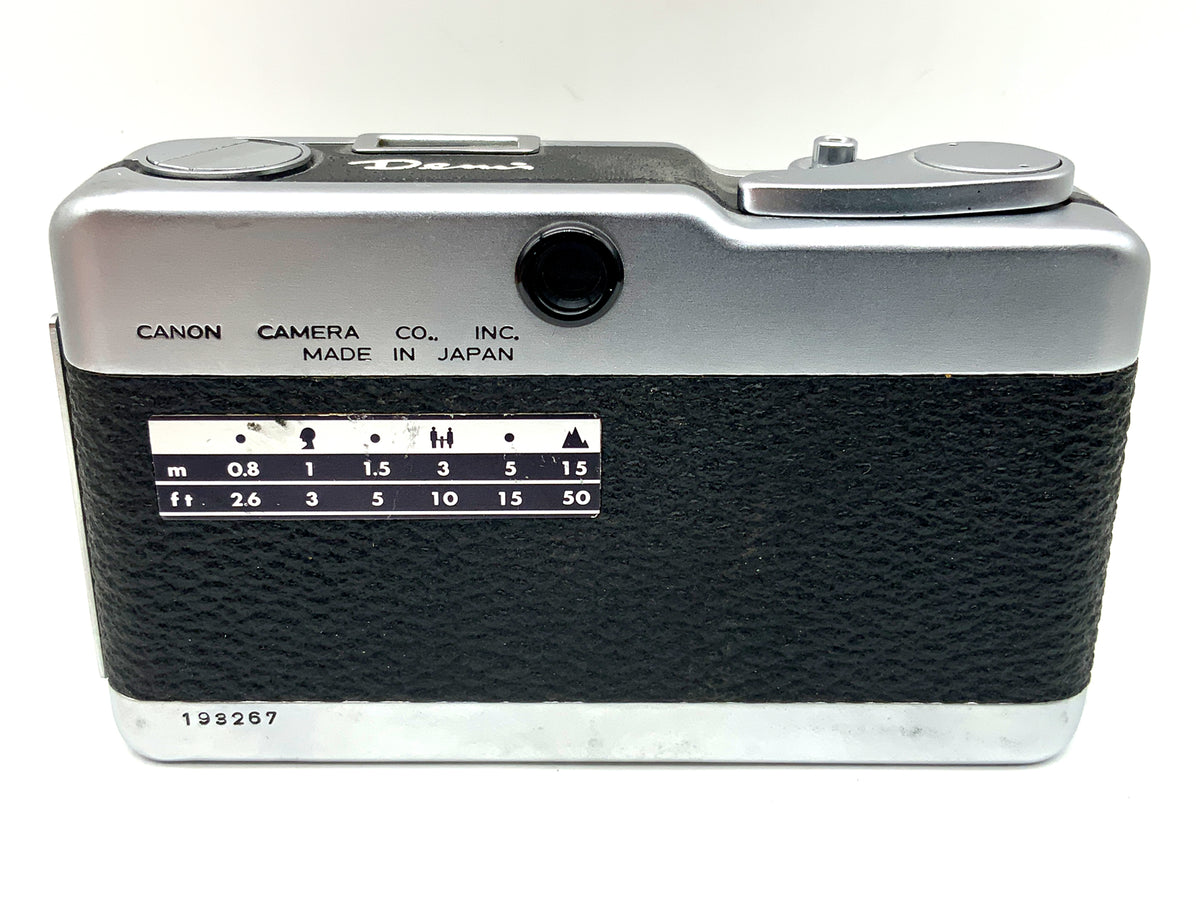 Canon Demi viewfinder camera with SH 28mm 1:2.8 lens! Light meter defective! Half-frame camera