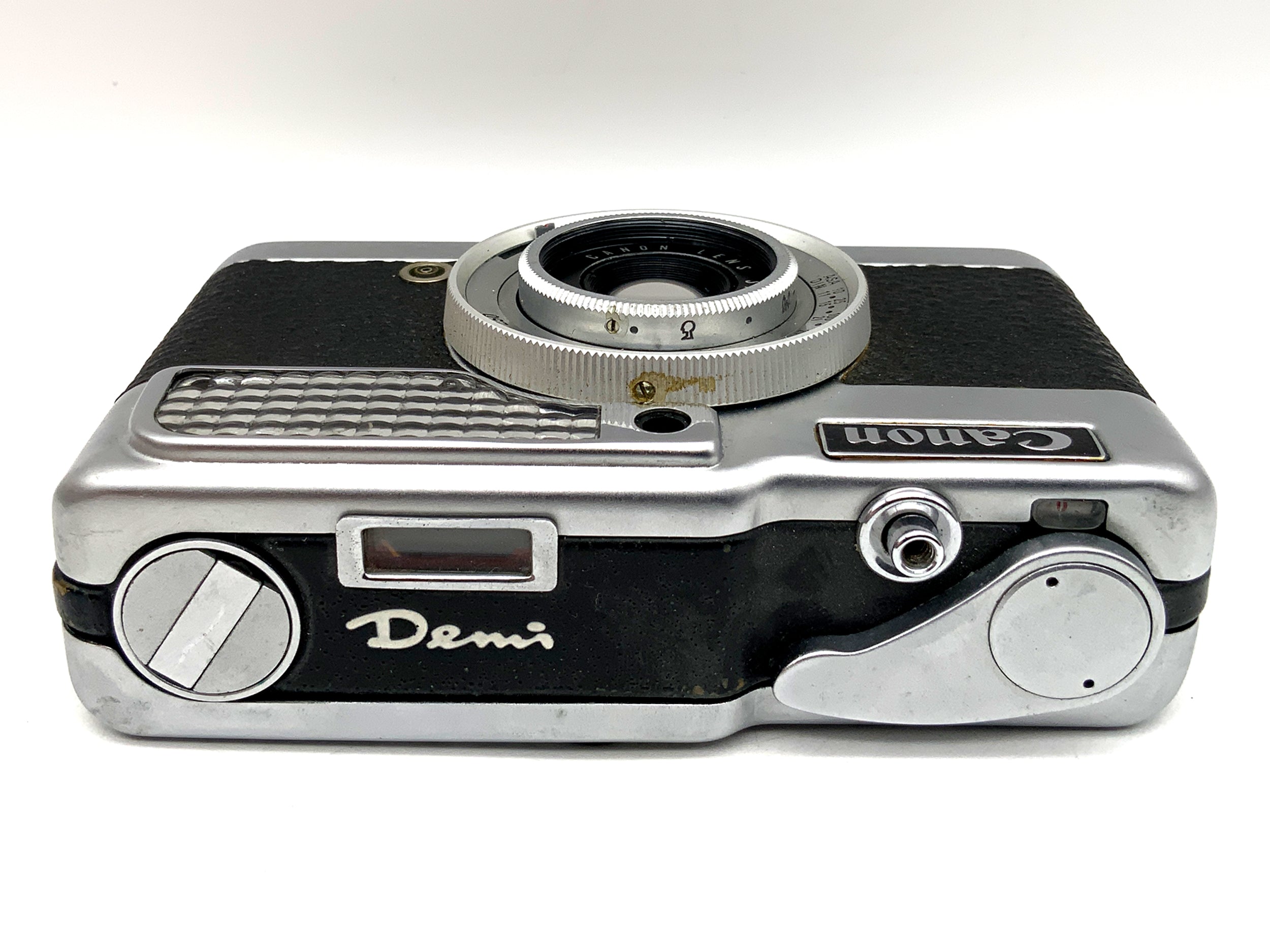 Canon Demi viewfinder camera with SH 28mm 1:2.8 lens! Light meter defective! Half-frame camera
