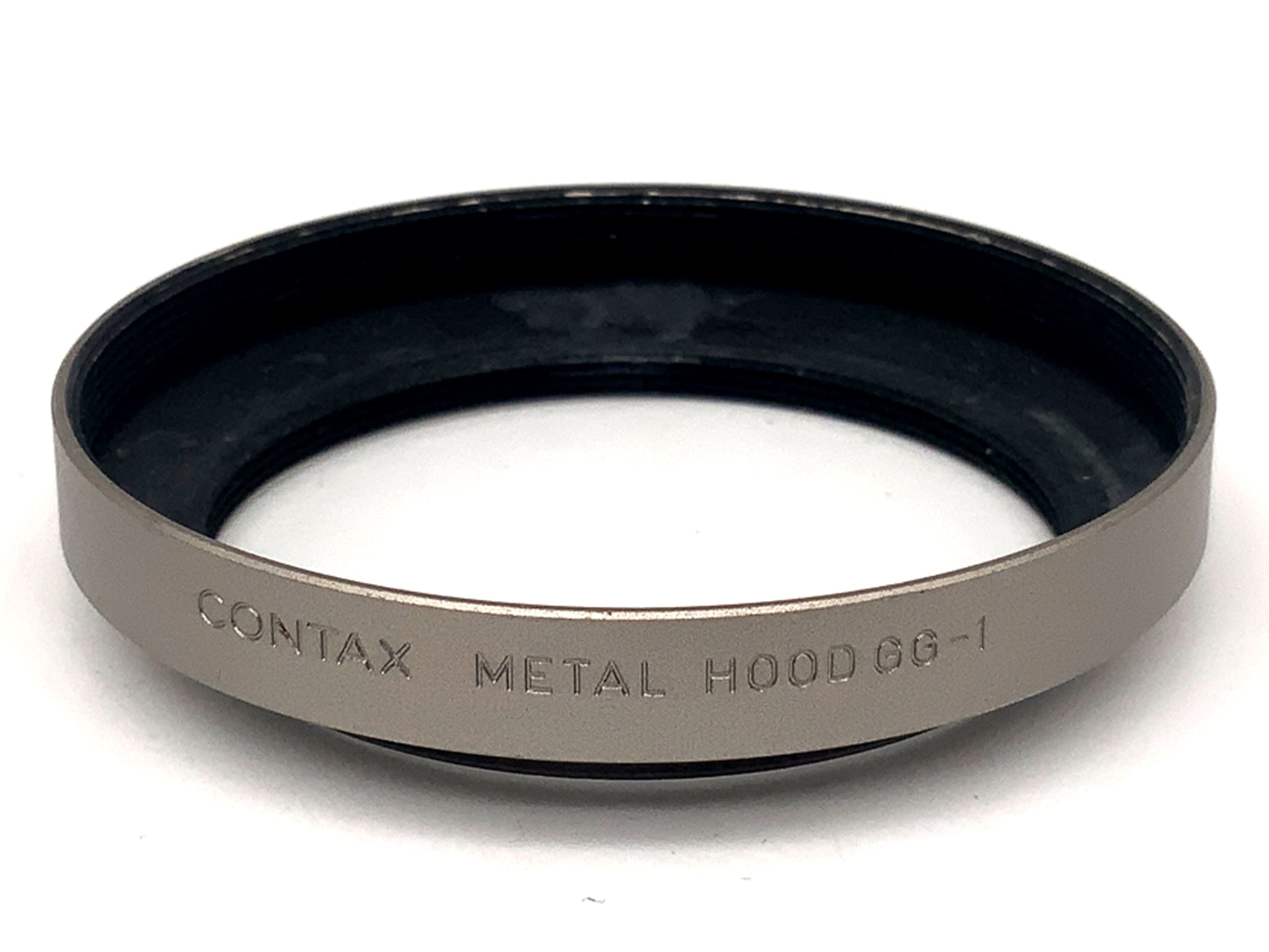 Contax GG-1 Lens Hood Metal Hood Silver for 28mm &amp; 35mm Lenses