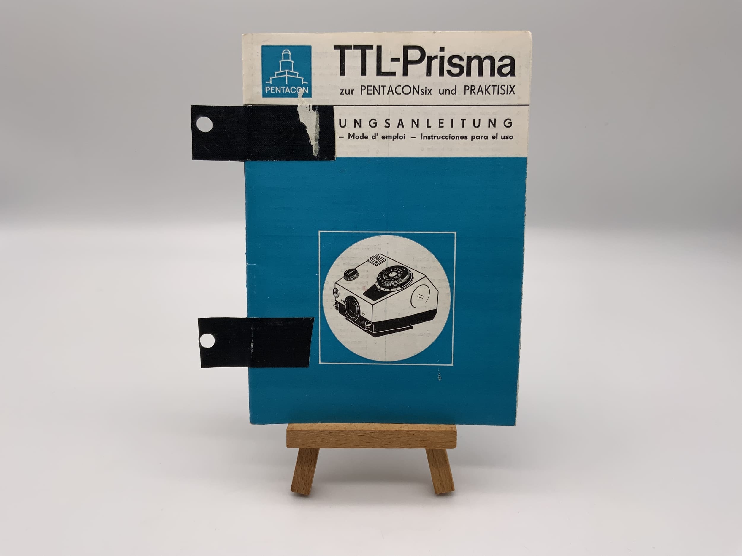 Pentacon TTL prism for Praktisix &amp; Pentaconsix user manual (German)