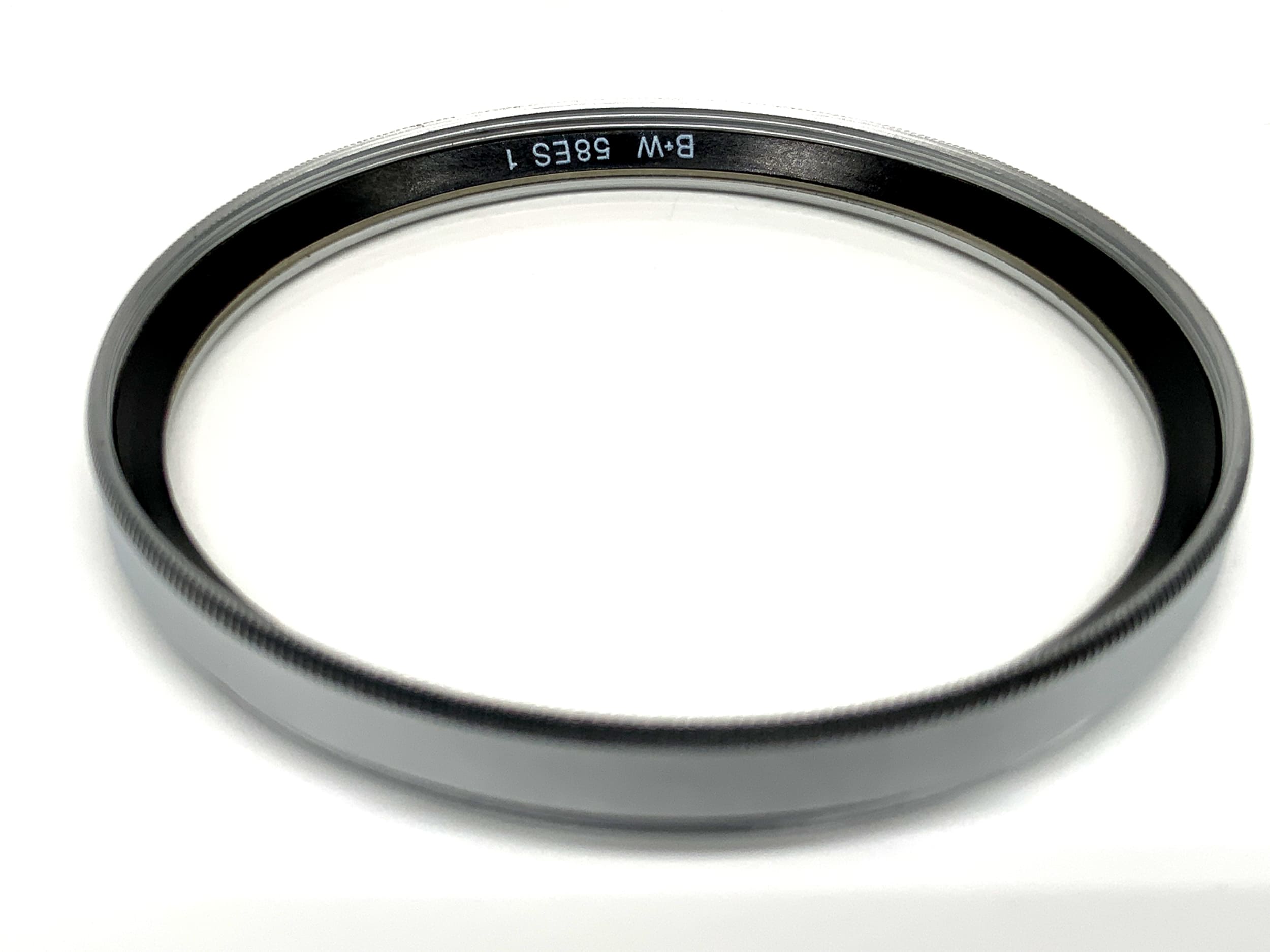 B+W UV 58 ES 1 in Chrom Filter 58mm Kreisförmig Filtergewinde