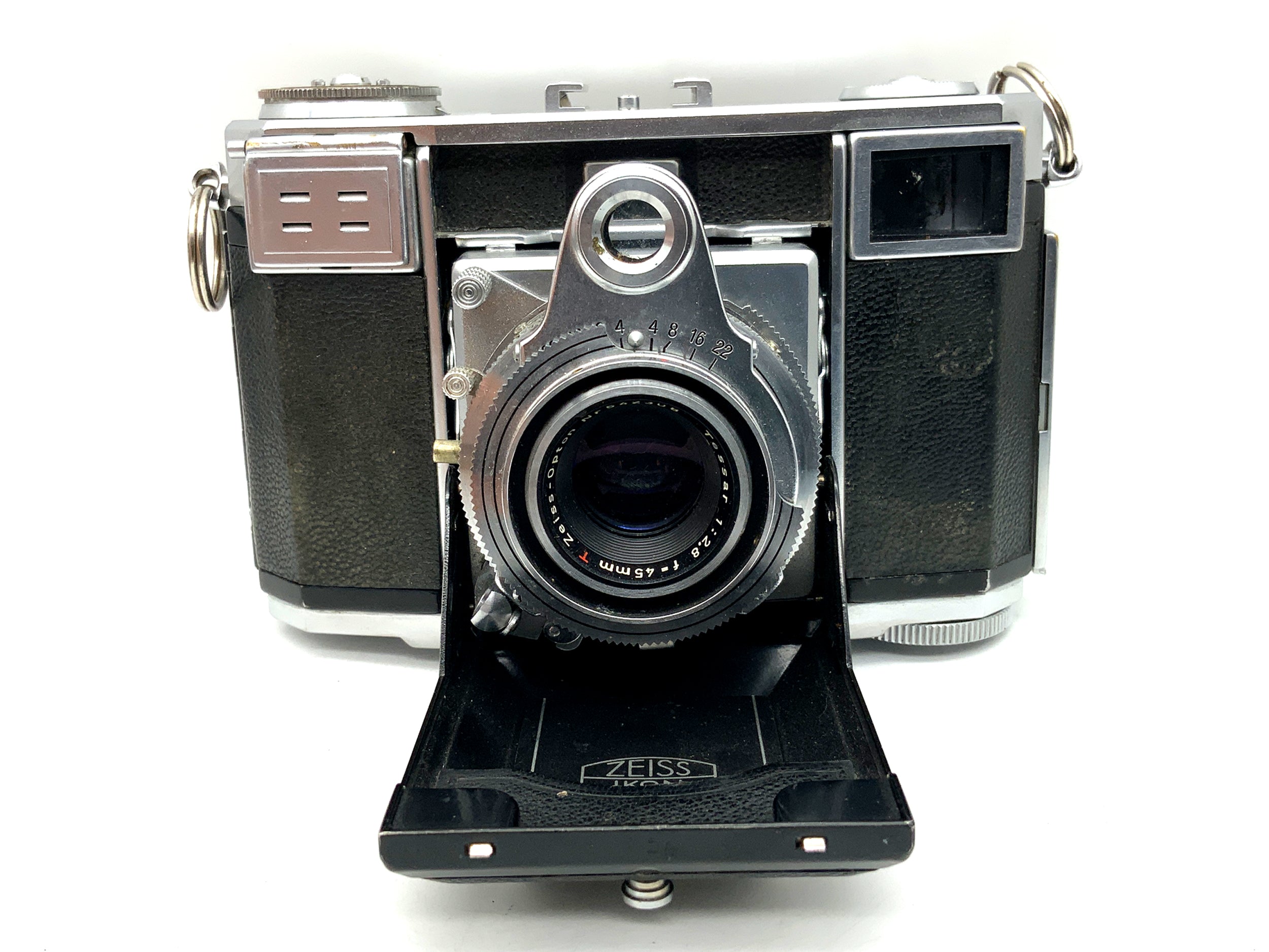 Zeiss Ikon Contessa folding camera with Tessar 2.8/45 red T analog camera