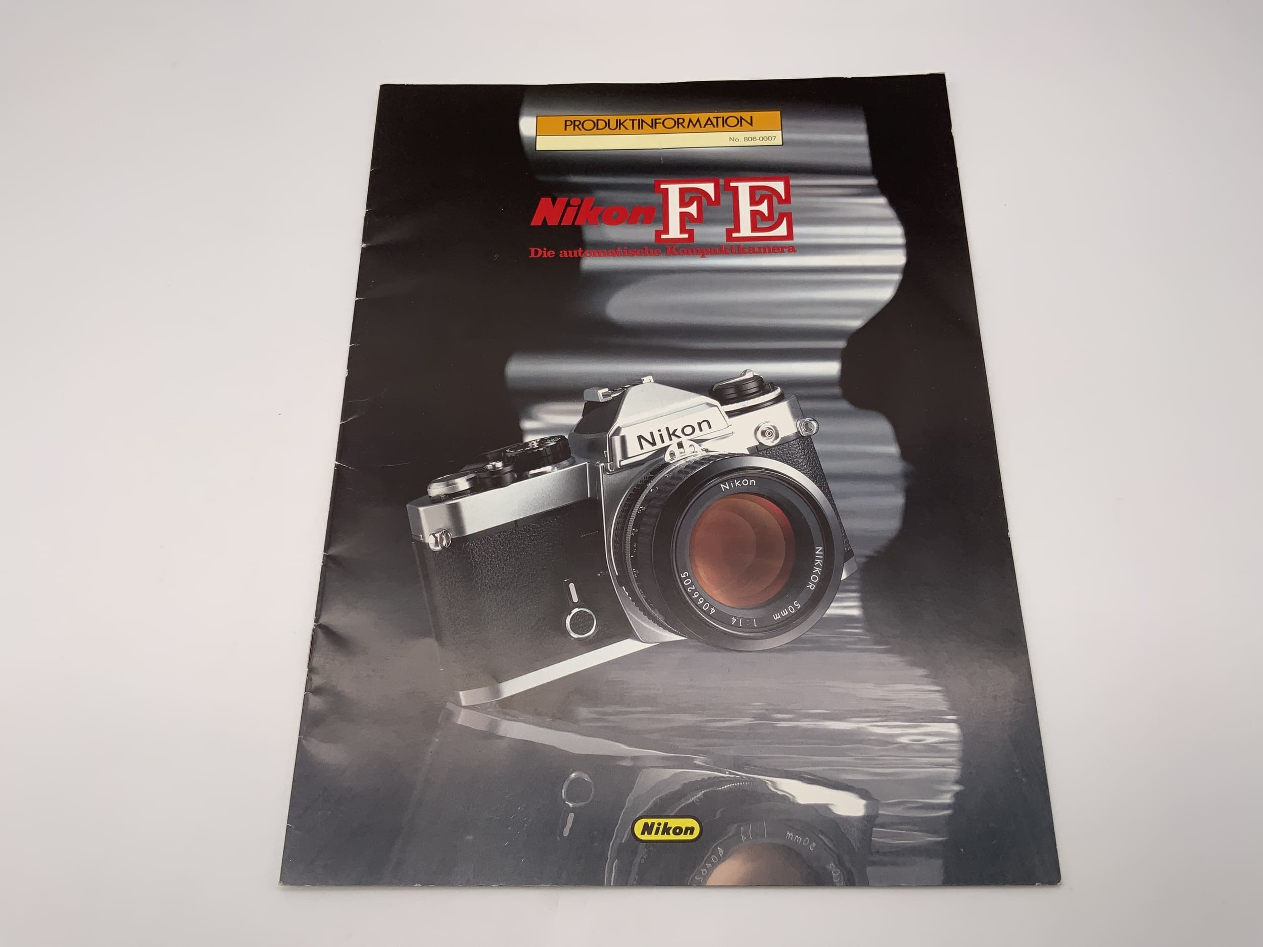 Nikon FE Automatic Compact Camera Product Information Brochure (German)