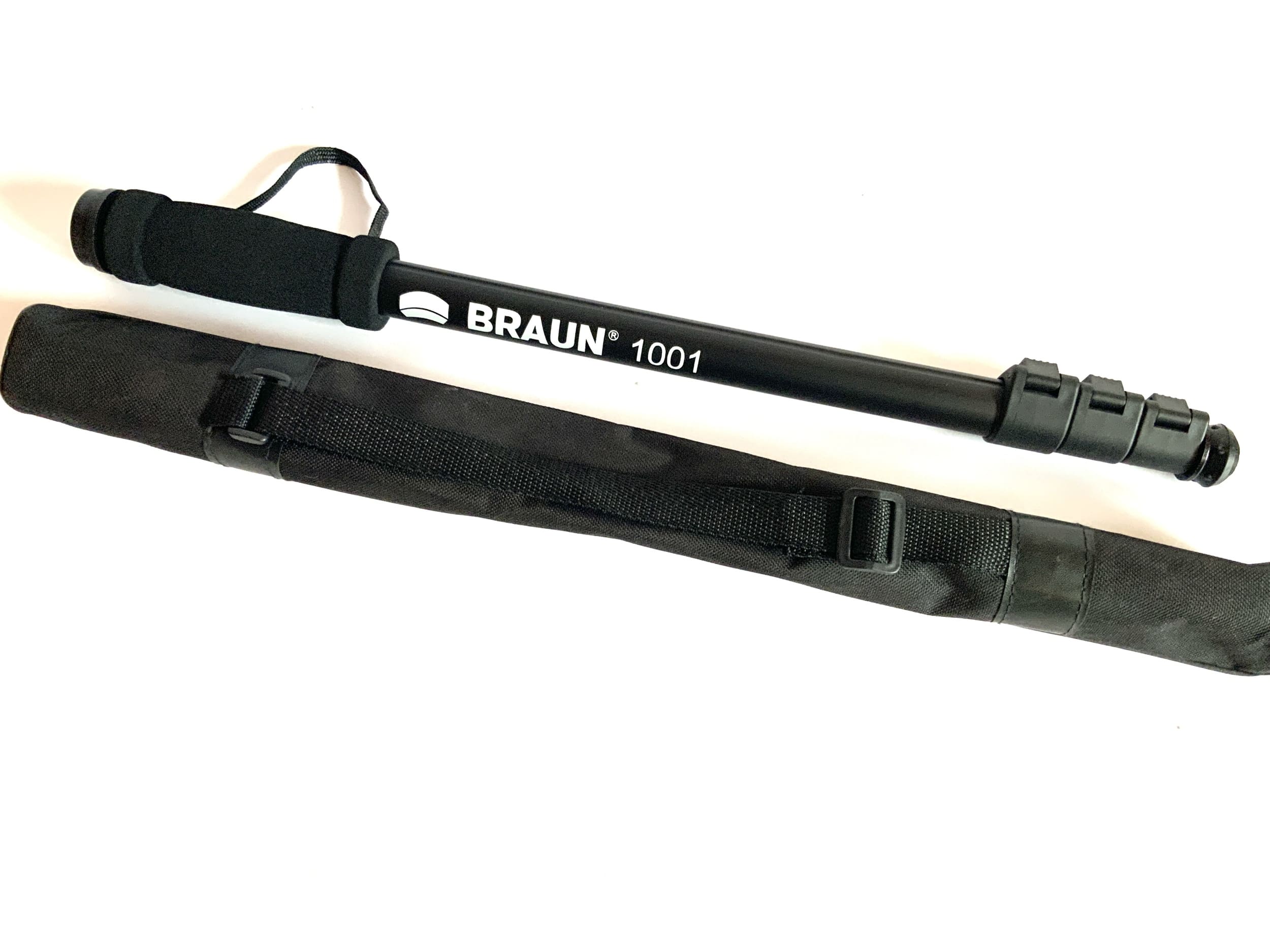 Braun 1001 Monopod black with bag monopod camera tripod