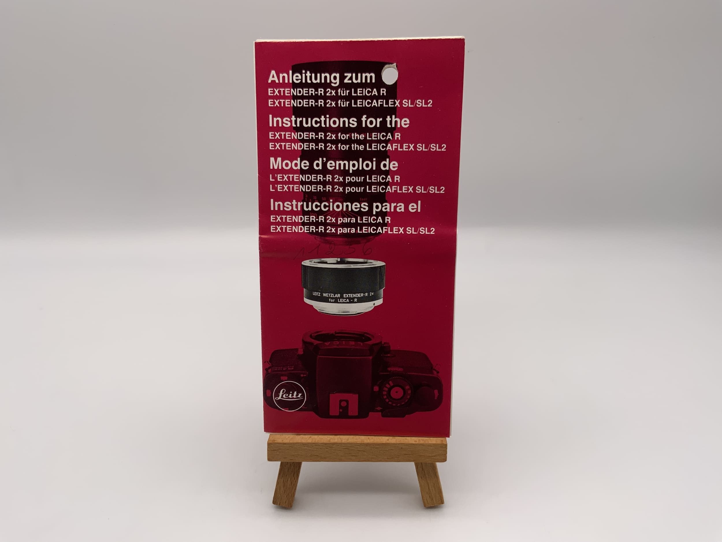 Leitz Extender-R 2x for Leica R and Leicaflex SL SL2 Operating Instructions German