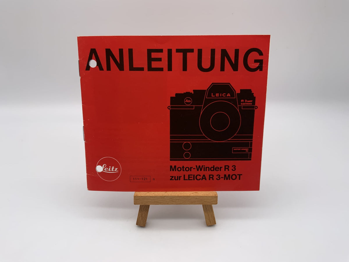 Leitz Motor Winder R3 for Leica R 3 Mot (111-121a) Operating Instructions German