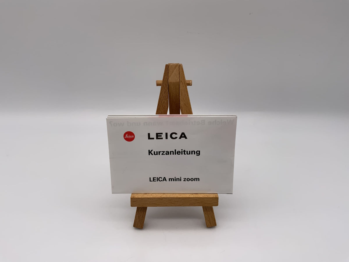 Leica mini zoom Quick Start Guide User Manual German