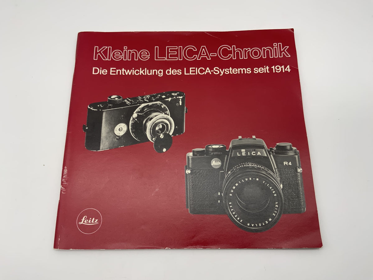 Leitz Small Leica Chronicle - The Development since 1914 Brochure German
