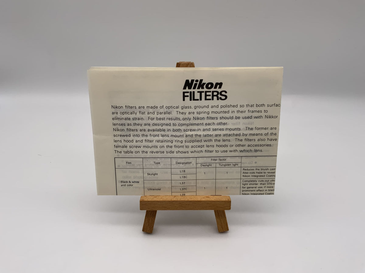 Nikon Filters brochure English magazine journal
