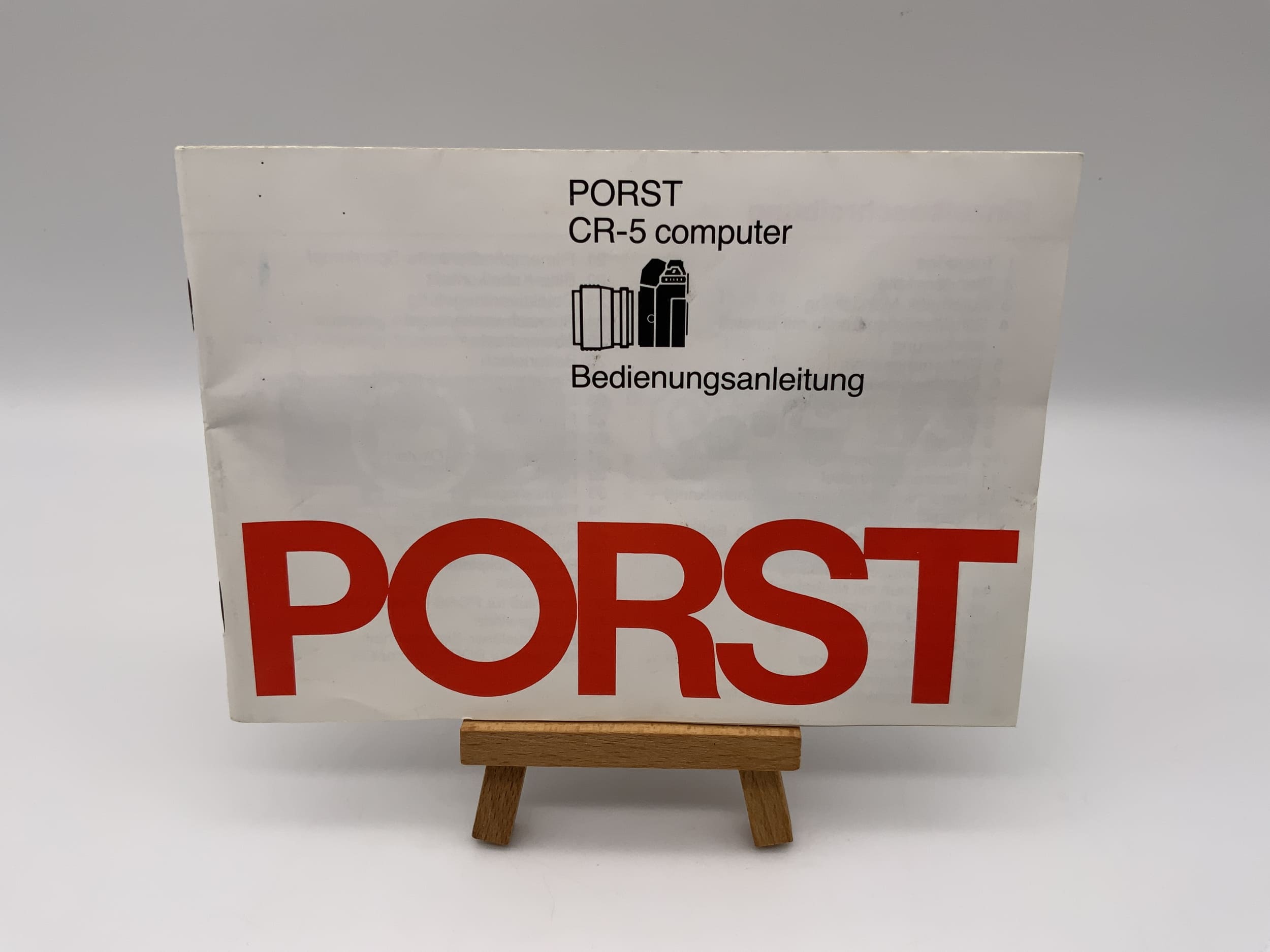 Porst CR-5 computer user manual (German)