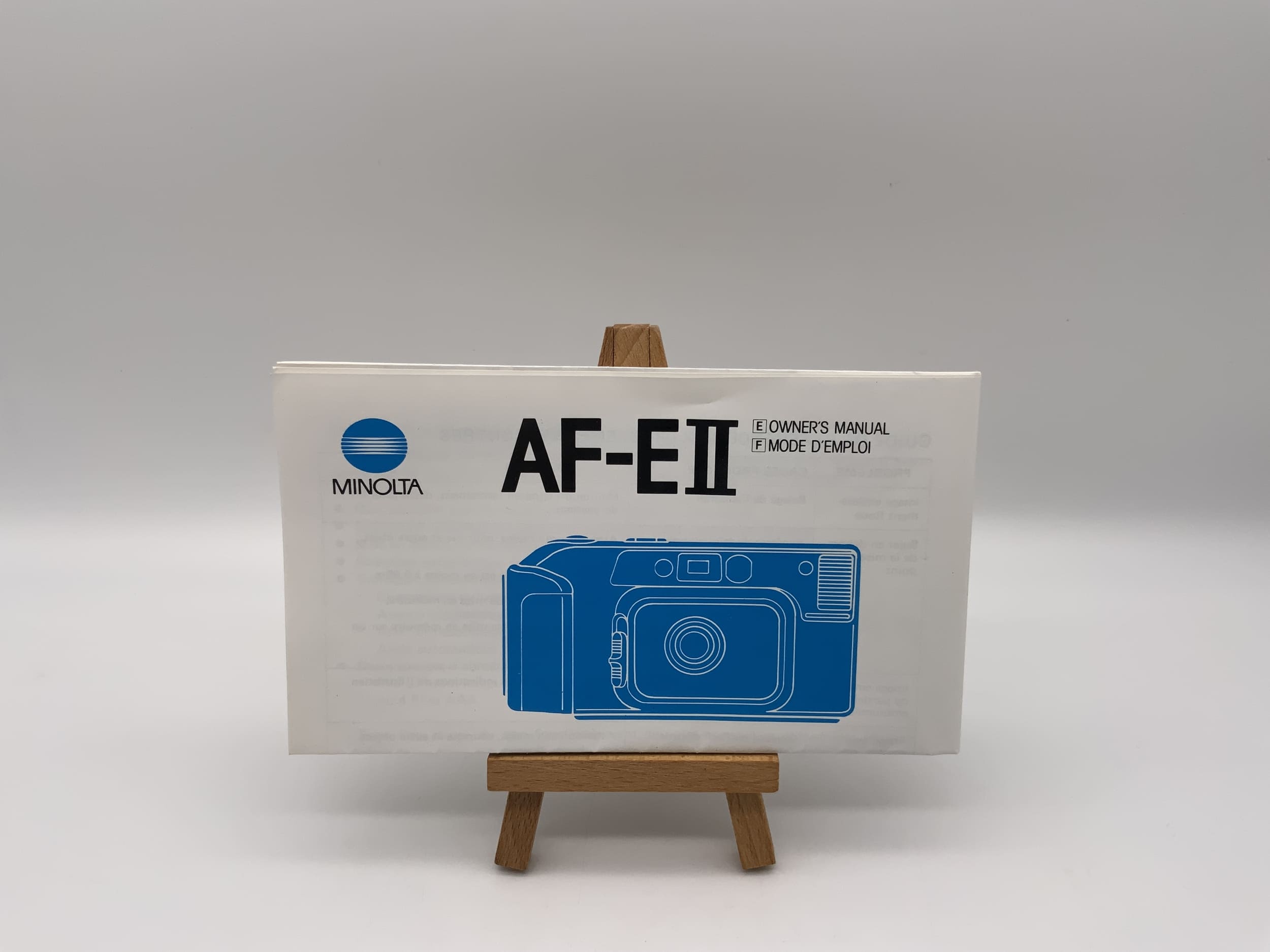 Minolta AF-EII AF-E 2 User Manual English Instructions for Use Manual
