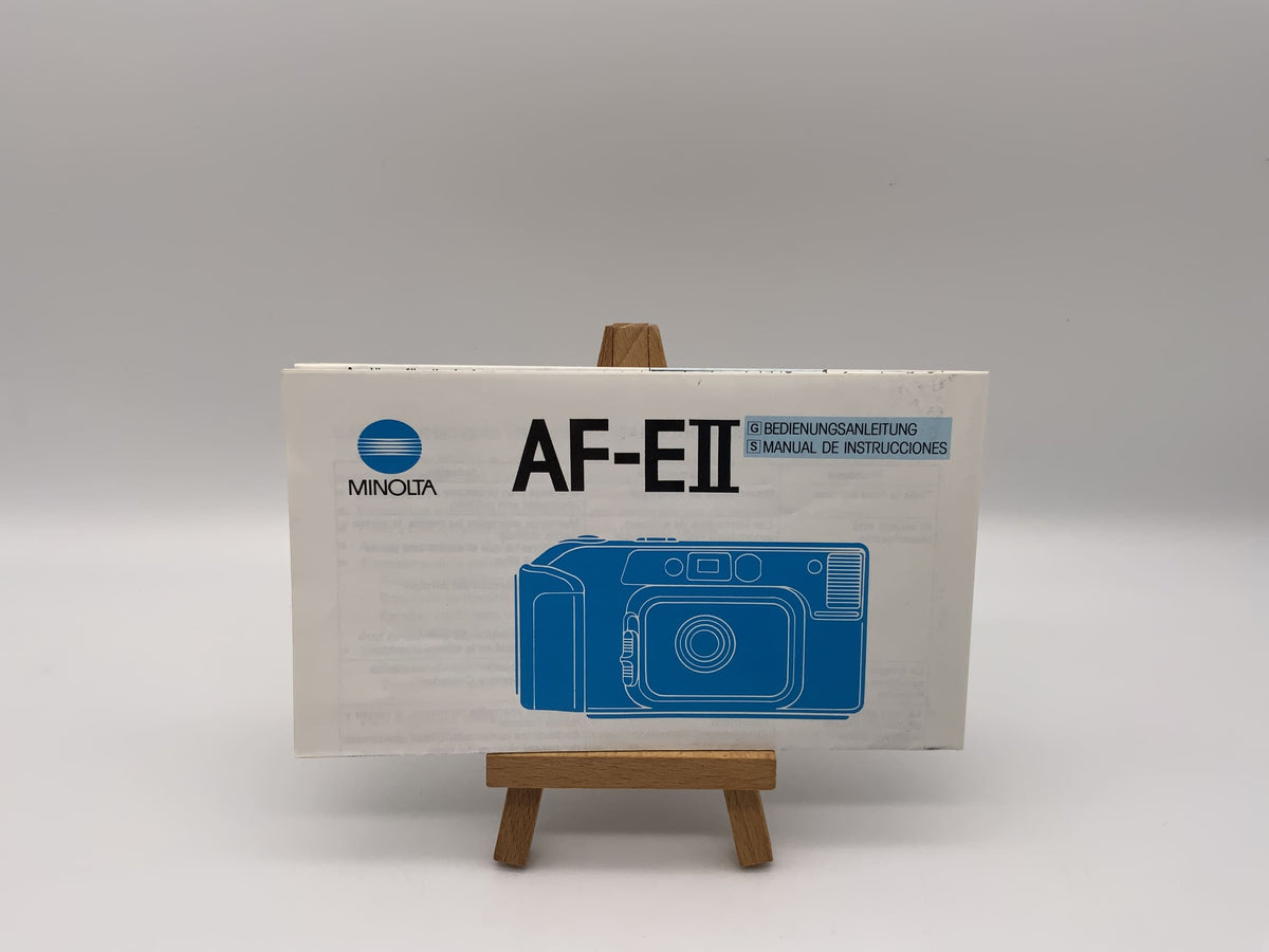 Minolta AF-EII AF-E2 User Manual German Instructions for Use Manual