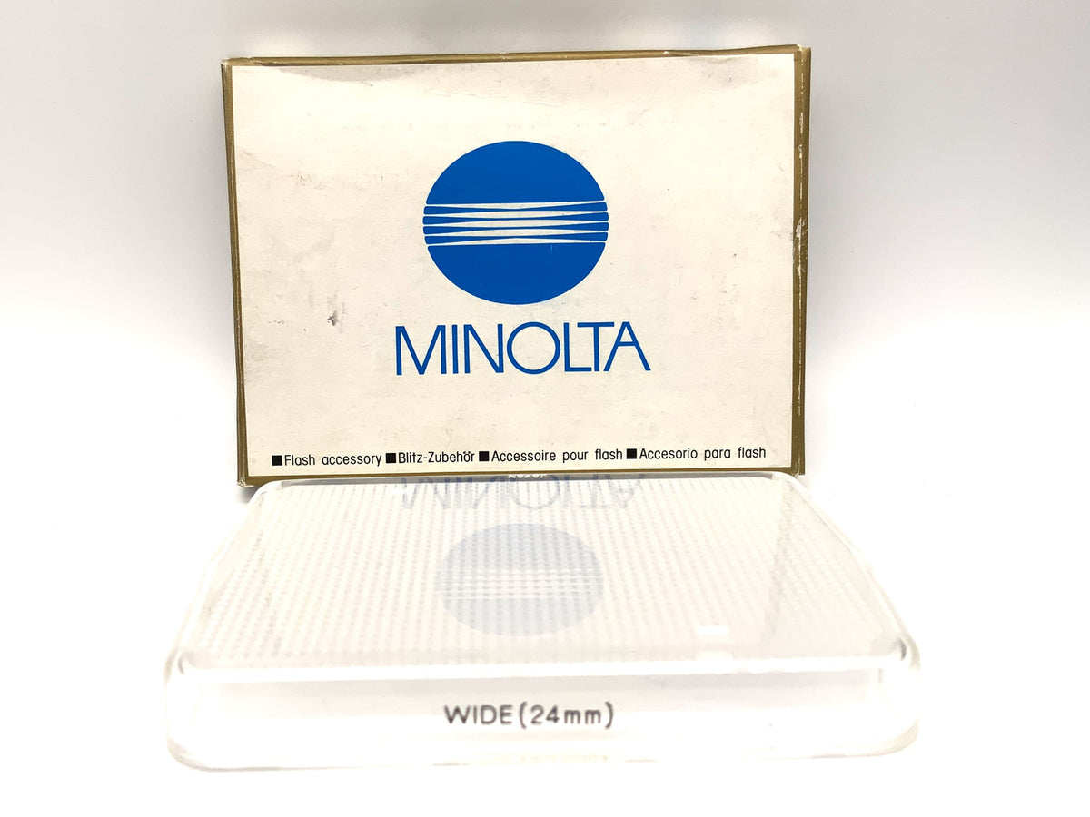 Minolta Streuscheibe Wide Panel für 4000AF Blitzdiffusor Filter 24mm Kreisförmig