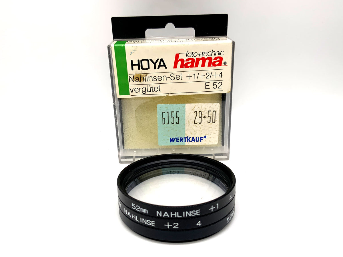 Hoya Nahlinse Nahlinsen-Set +1(4)/+2(4)/+4(4) Filter 52mm Kreisförmig
