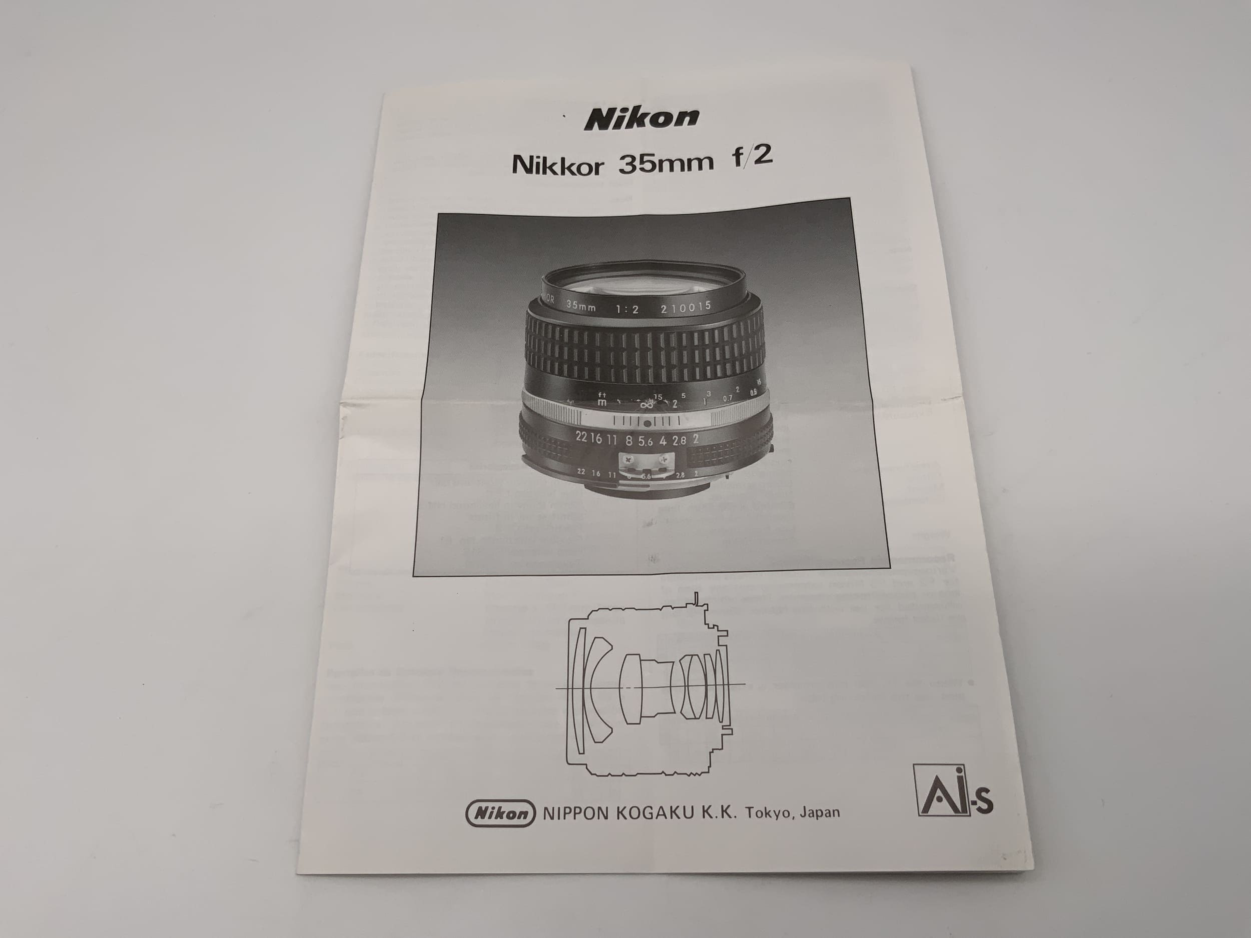 Nikon Nikkor 35mm f/2 User Manual (German)