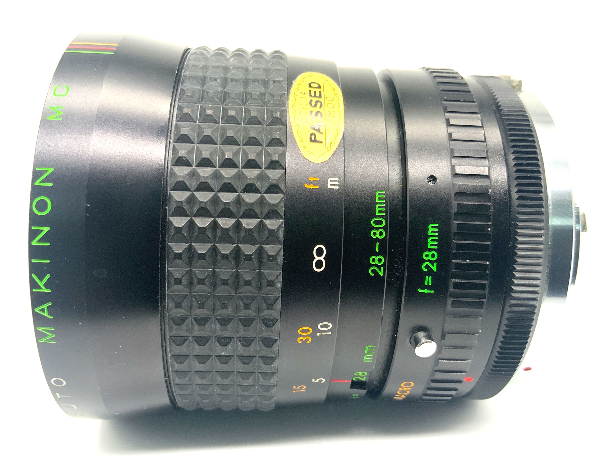 Makinon Auto MC Zoom Macro 28-80mm 1:3.5-4.5 Objektiv (Olympus OM) Text lesen!