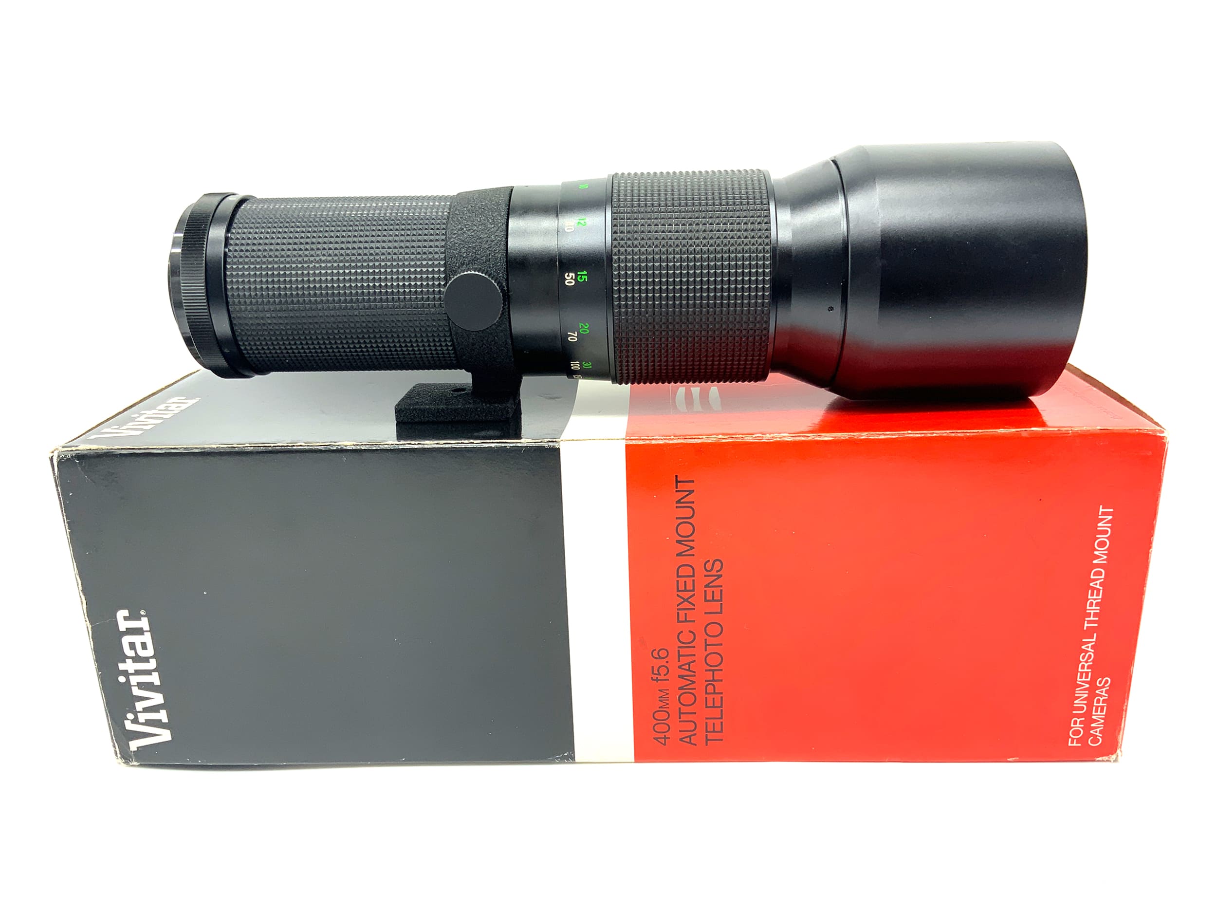 Vivitar 400mm 1:5.6 lens in original packaging, prime lens (M42)