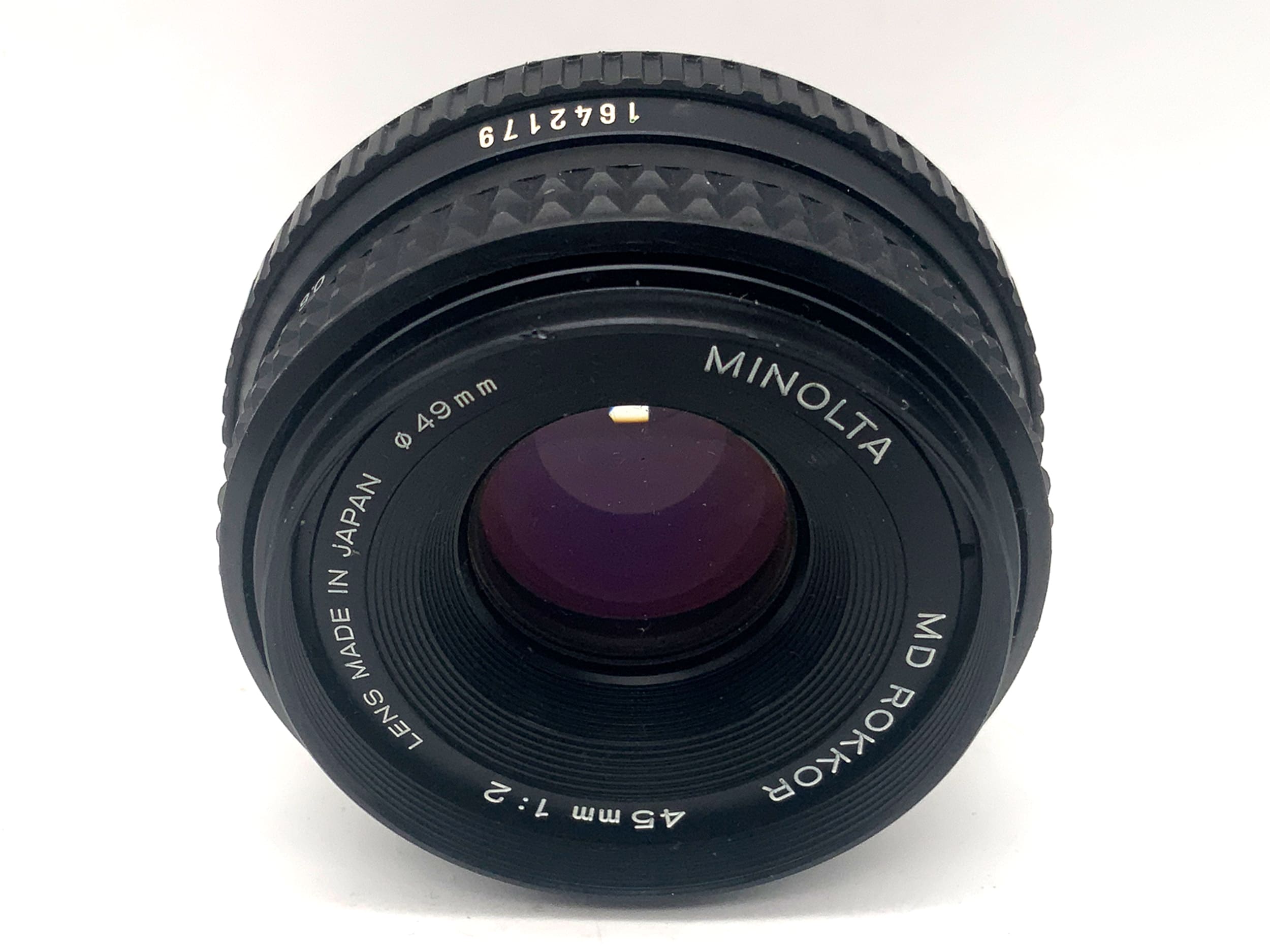 Minolta MD Rokkor 45mm 1:2 prime lens (Minolta MD)