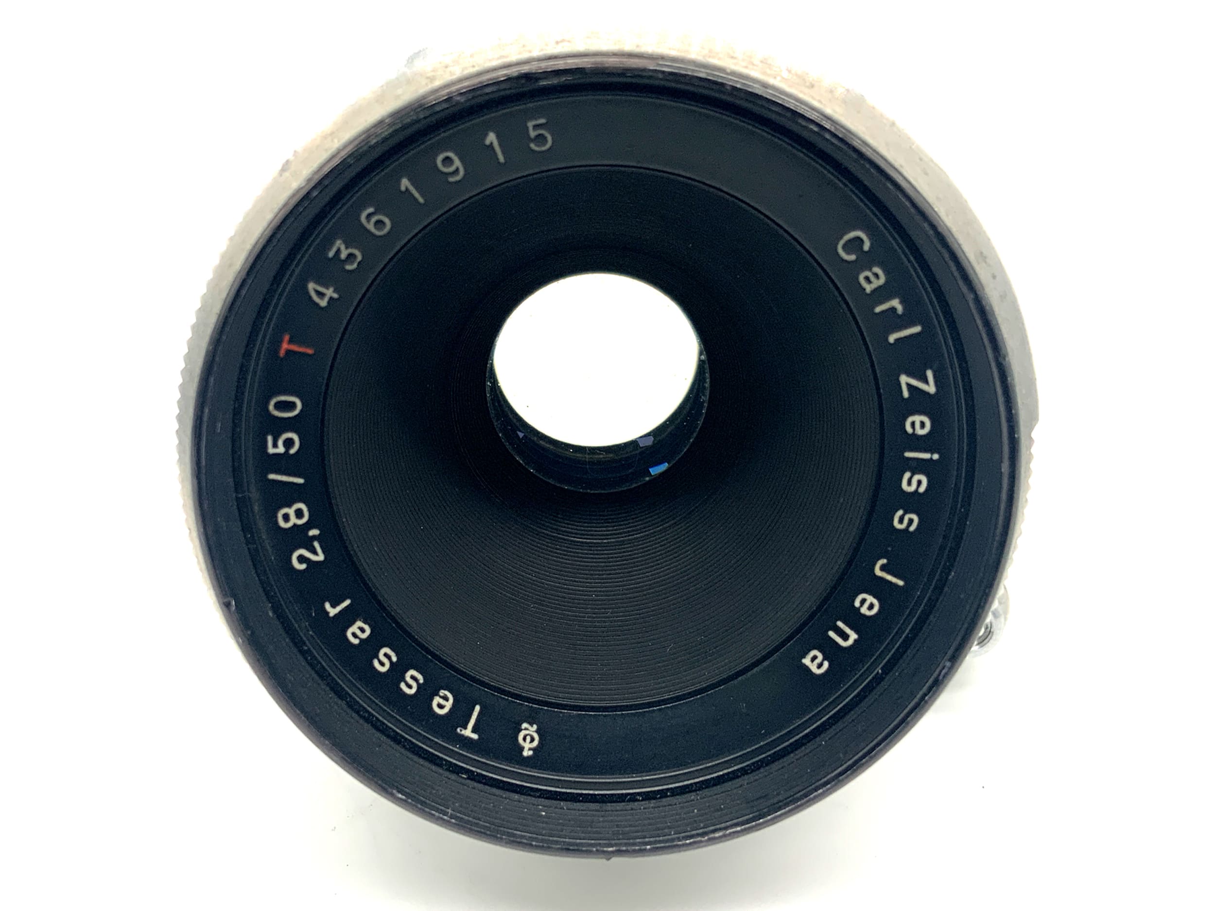 Carl Zeiss Jena Q1 Tessar 8 Blades Automatic red T 50mm 1:2.8 Objektiv (Exa)