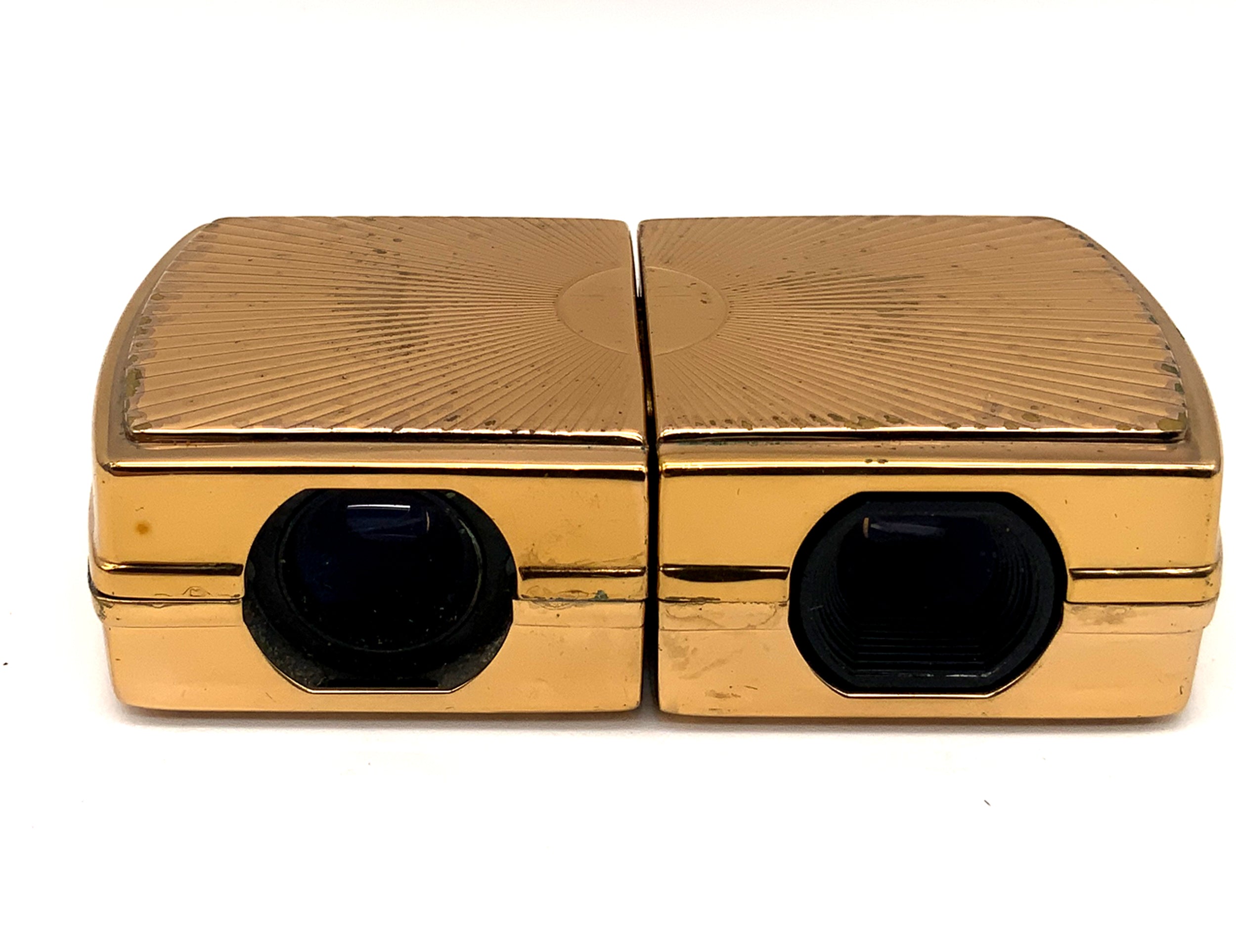 Hensoldz Wetzlar Opera Glasses 2x Gold-Plated Binoculars Prism Glasses