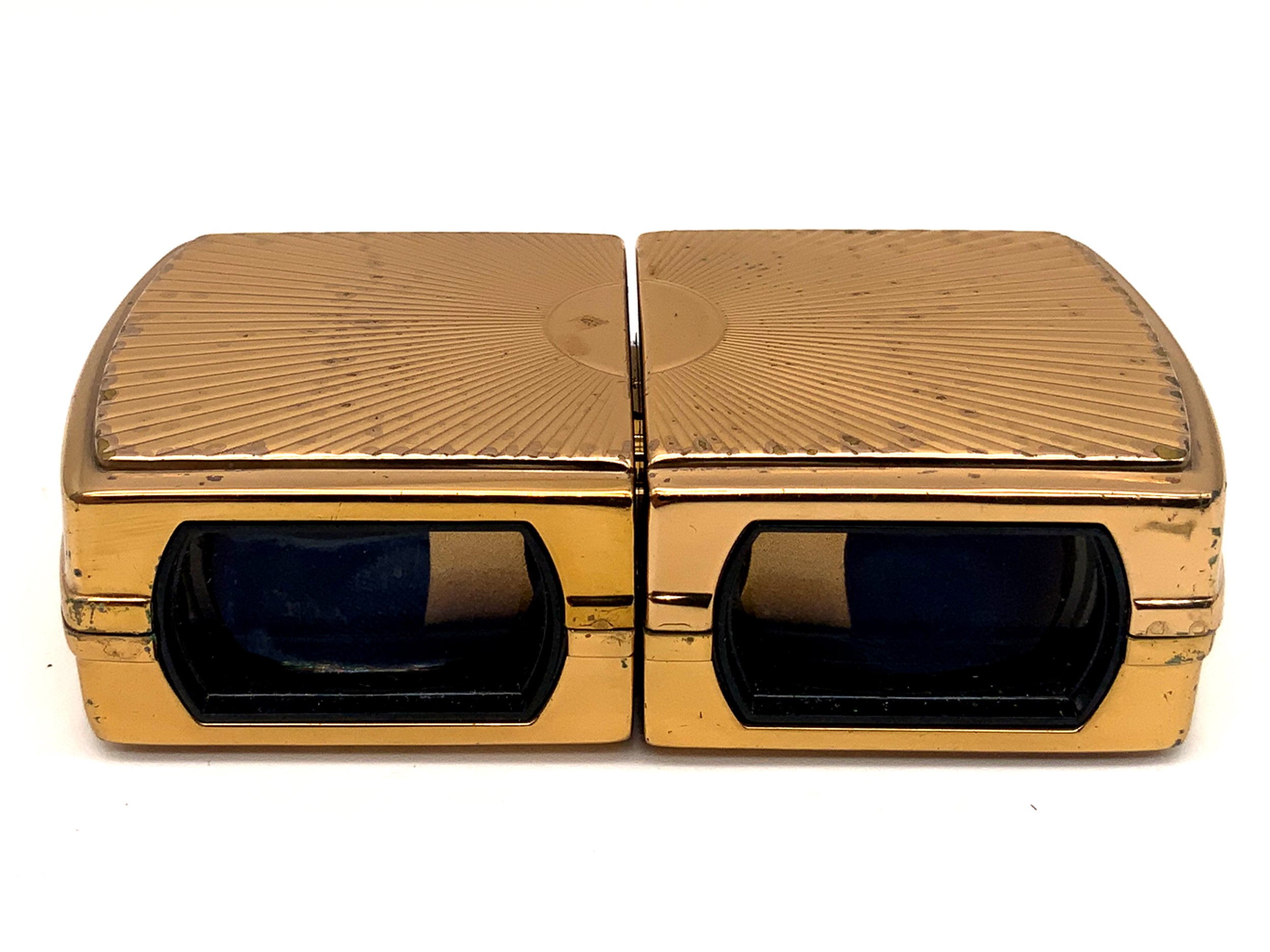 Hensoldz Wetzlar Opera Glasses 2x Gold-Plated Binoculars Prism Glasses