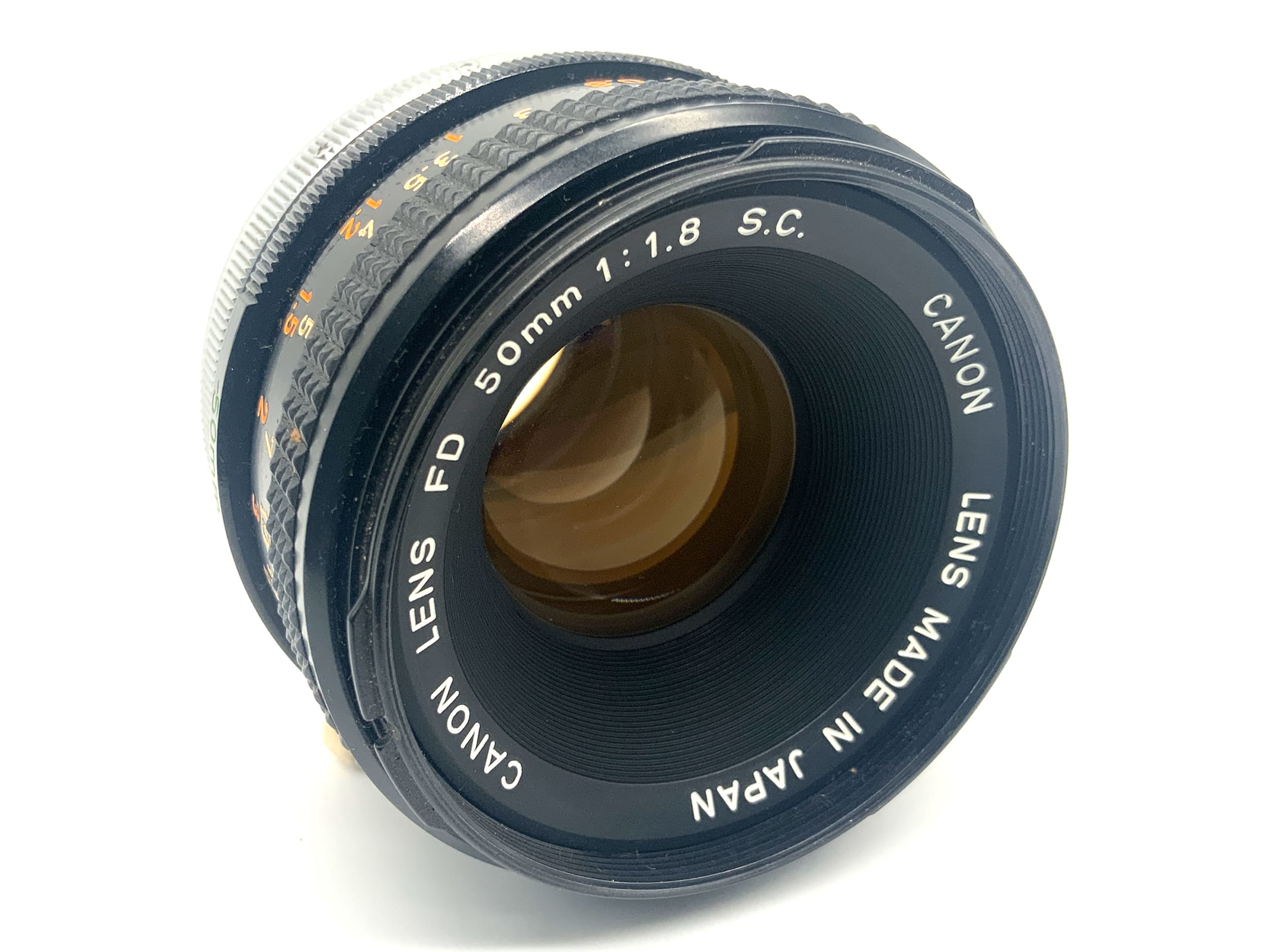 Canon Lens FD S.C. 50mm 1:1.8 Objektiv Festbrennweite (Canon FD) Pilz!