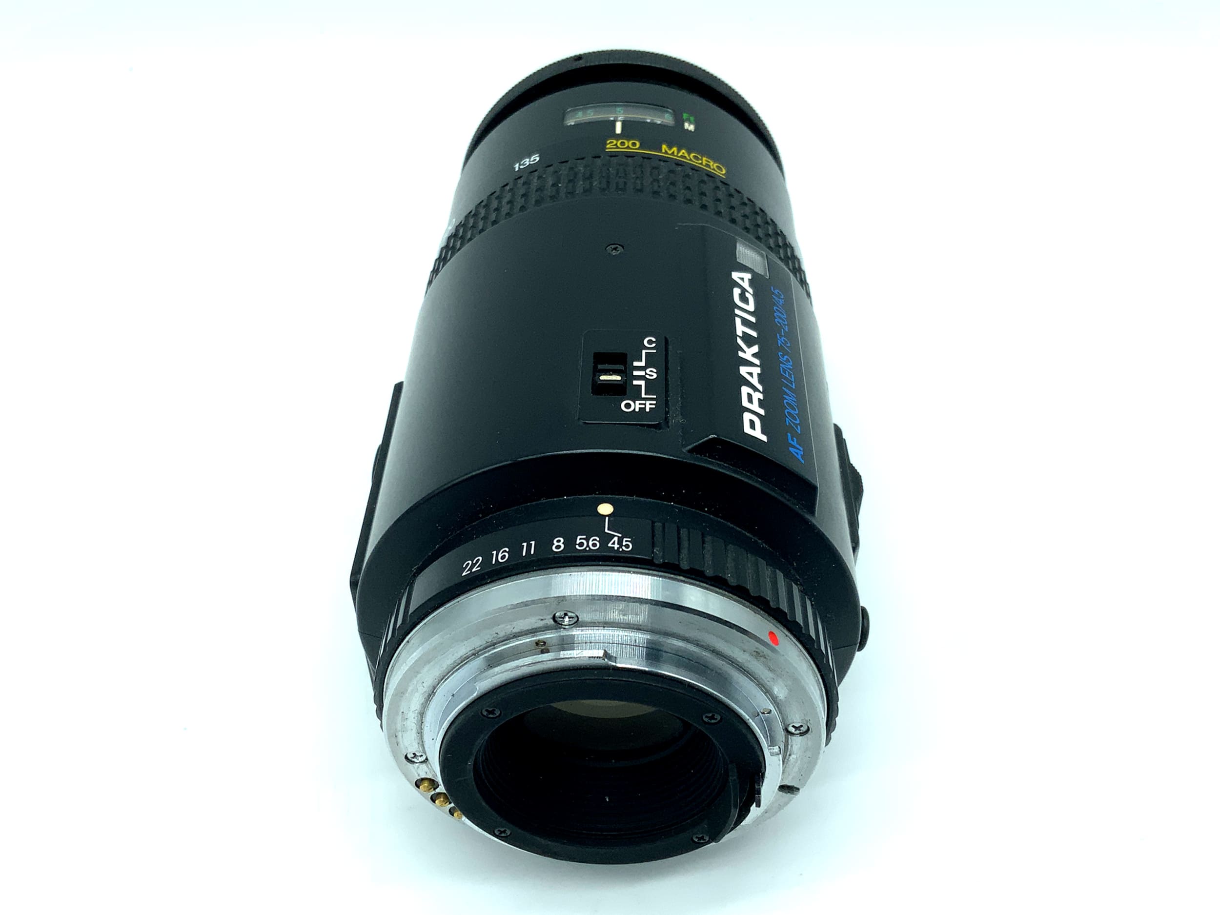 Pentacon 75-200mm 1:4.5 Lens Prakticar AF PB Autofocus (Praktica B)