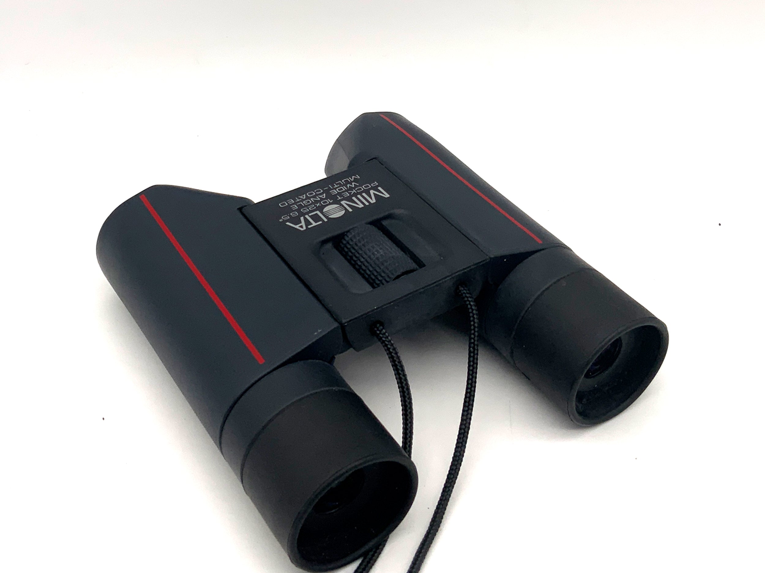Minolta Pocket 10x25 Binoculars 6.5° Wide Angle Multi-Coated Binocular Prism Glass