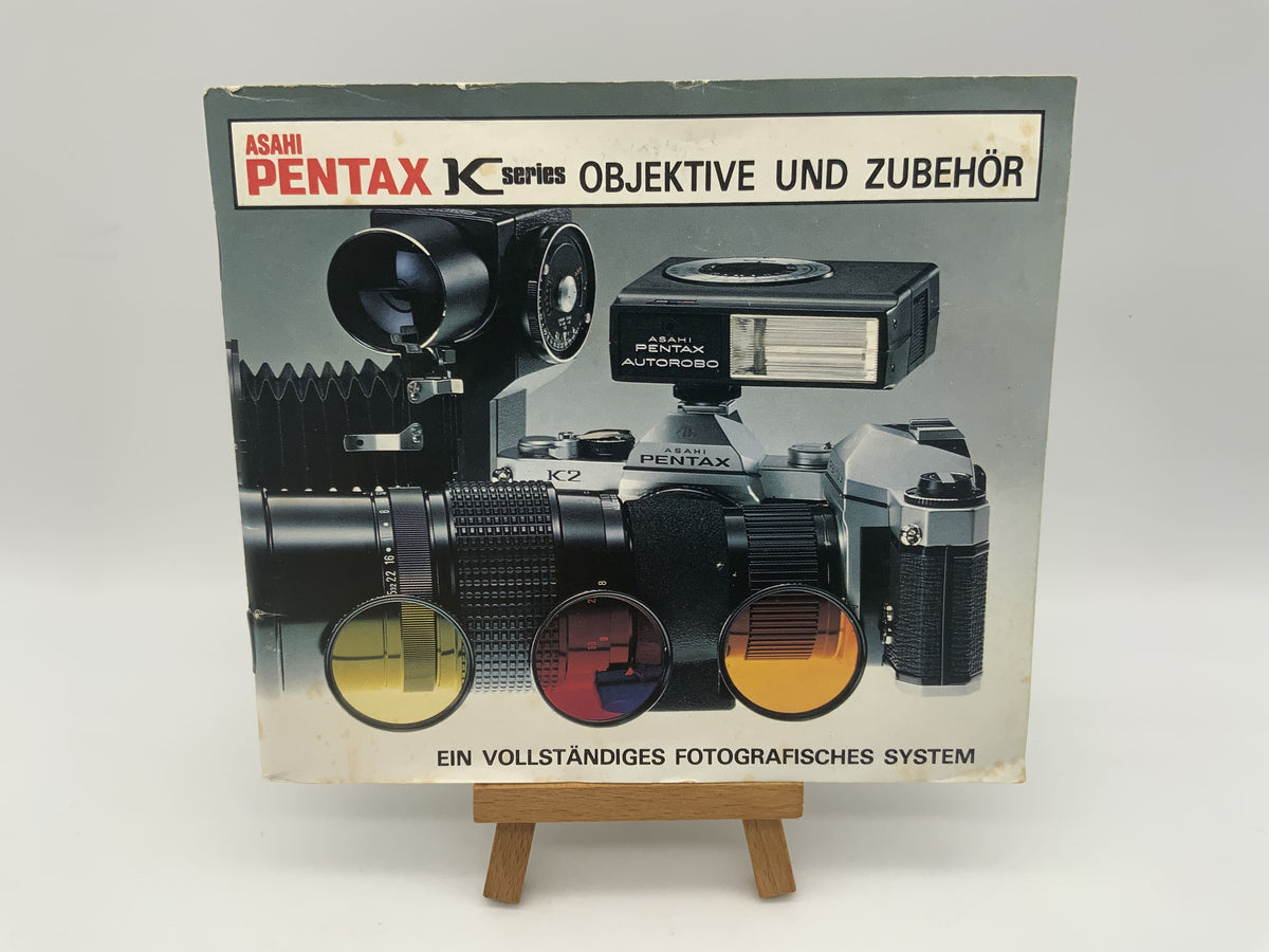Asahi Pentax K series lenses and accessories information booklet (German)