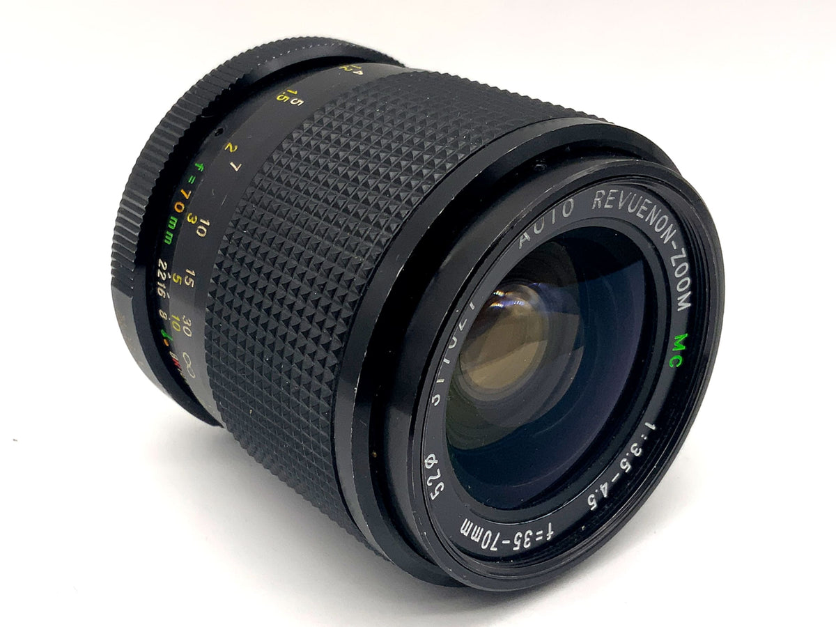 Revue 35-70mm 1:3.5-4.5 Lens Auto Revuenon-Zoom MC Zoom lens (Minolta MD)