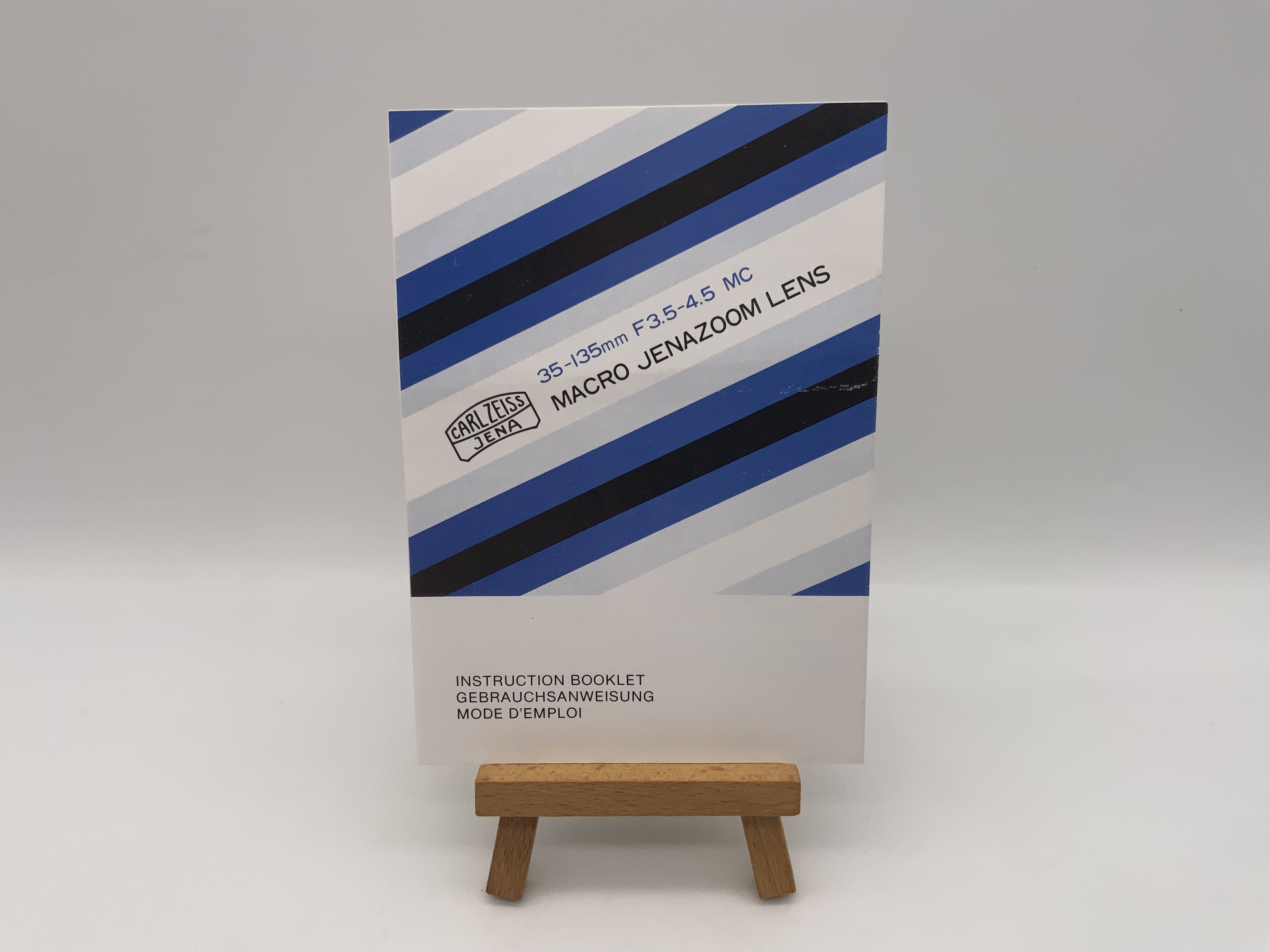 Carl Zeiss Macro Jenazoom 35-135mm F3.5-4.5 MC User Manual (German)