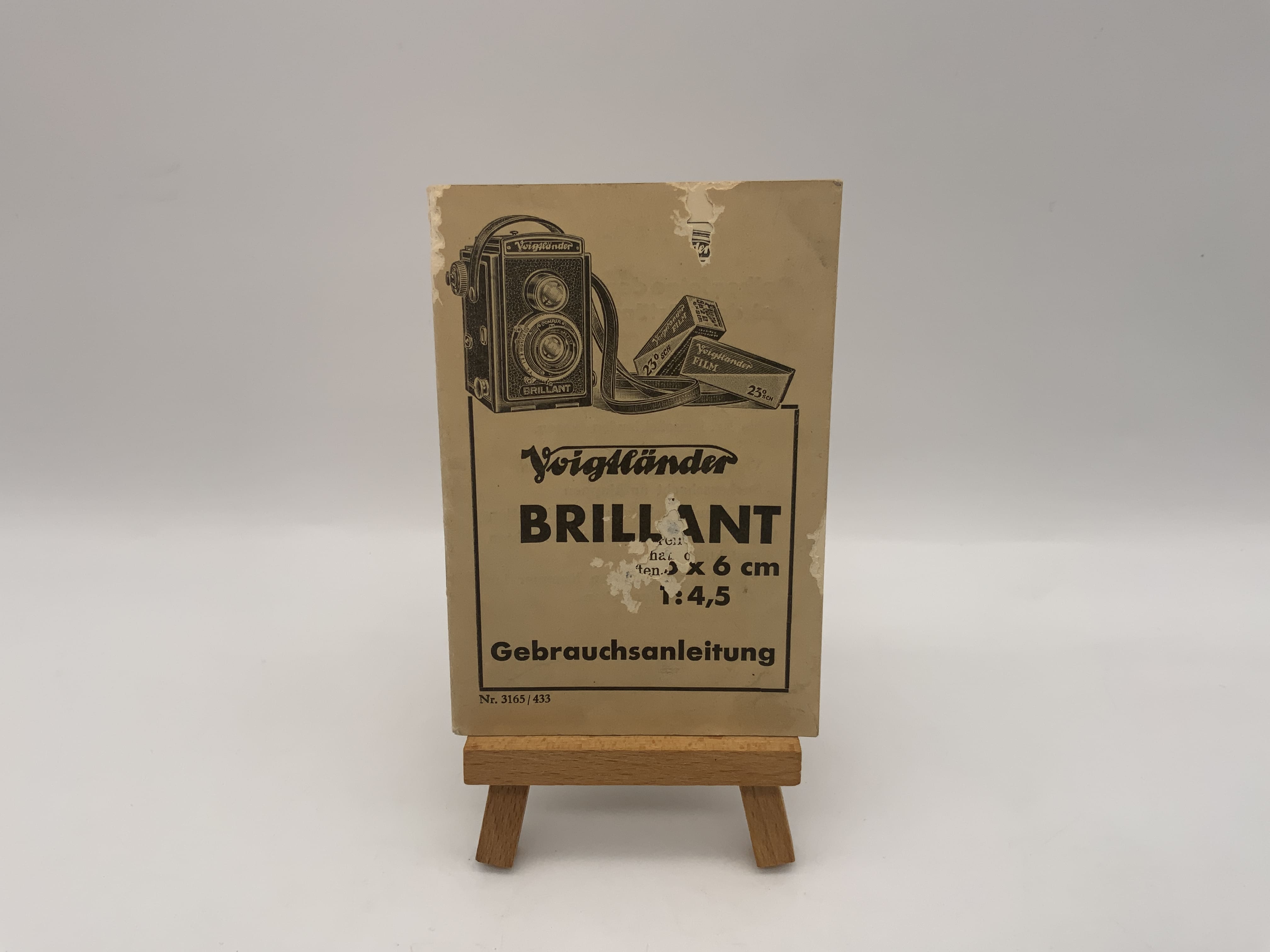 Voigtländer Brillant 6x6 1:4.5 Instructions for Use (German)