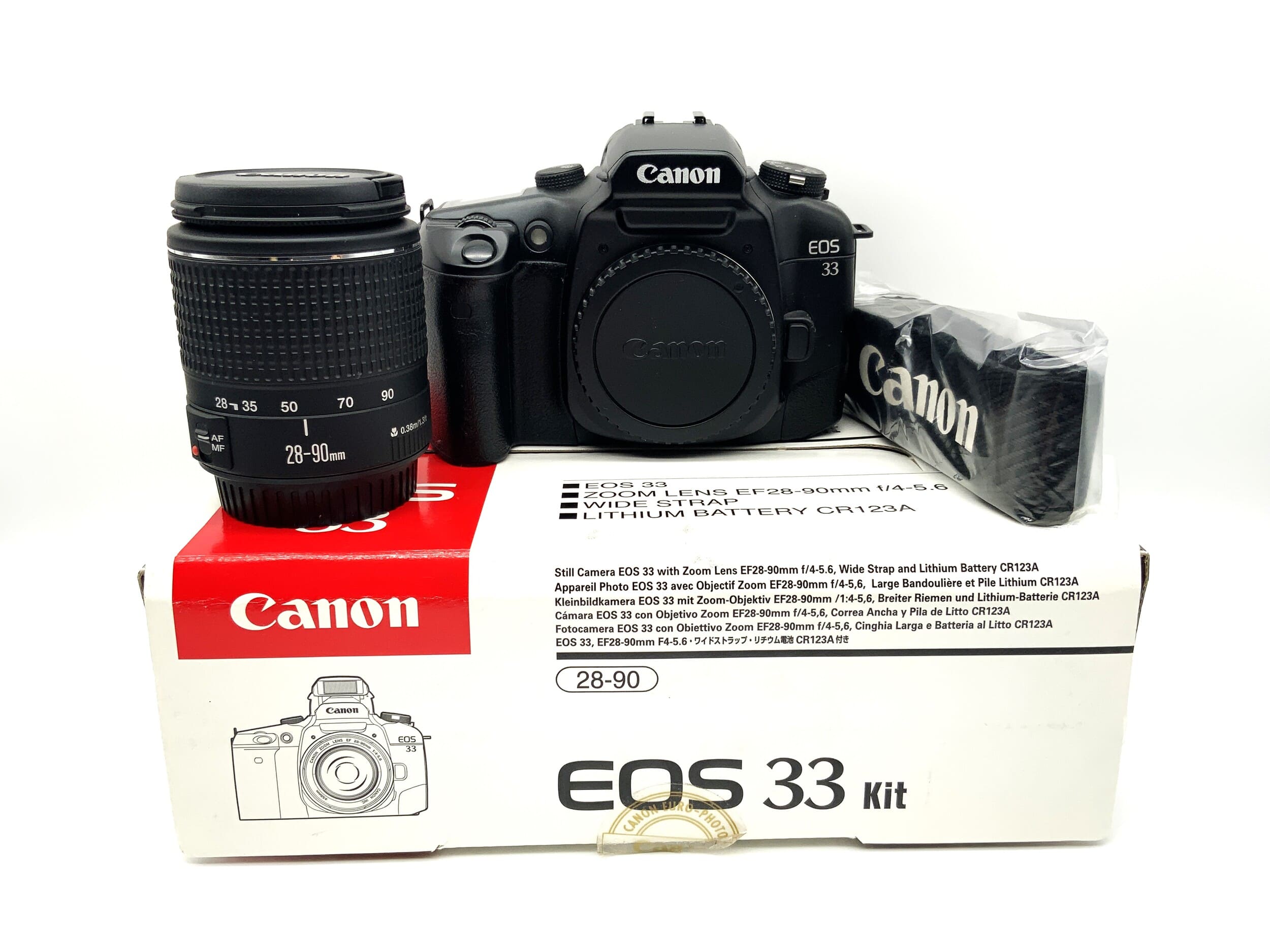 Canon EOS33 SLR EOS 33 Kit with lens in original packaging 35mm SLR analog body (Canon EF)