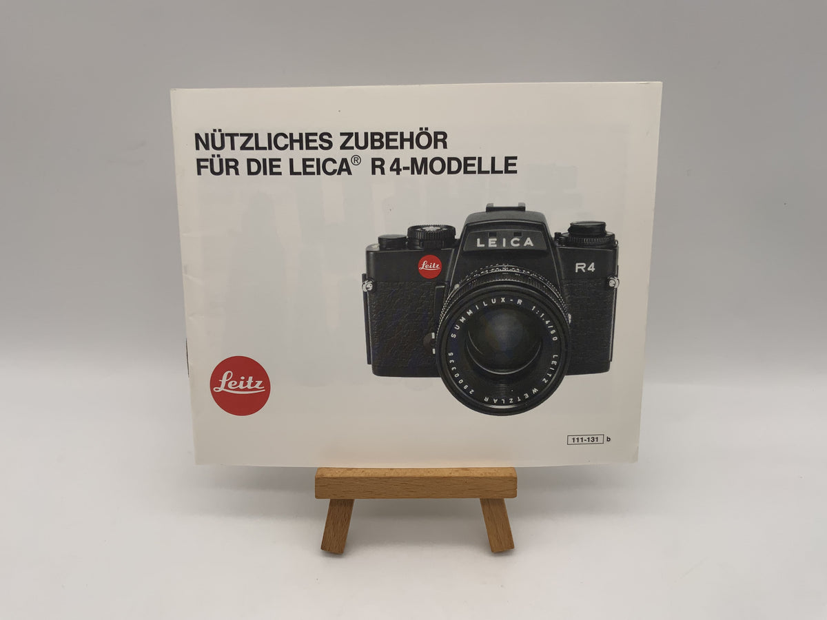 Leitz Useful Accessories for the Leica R4 Models 111-131b Instructions German