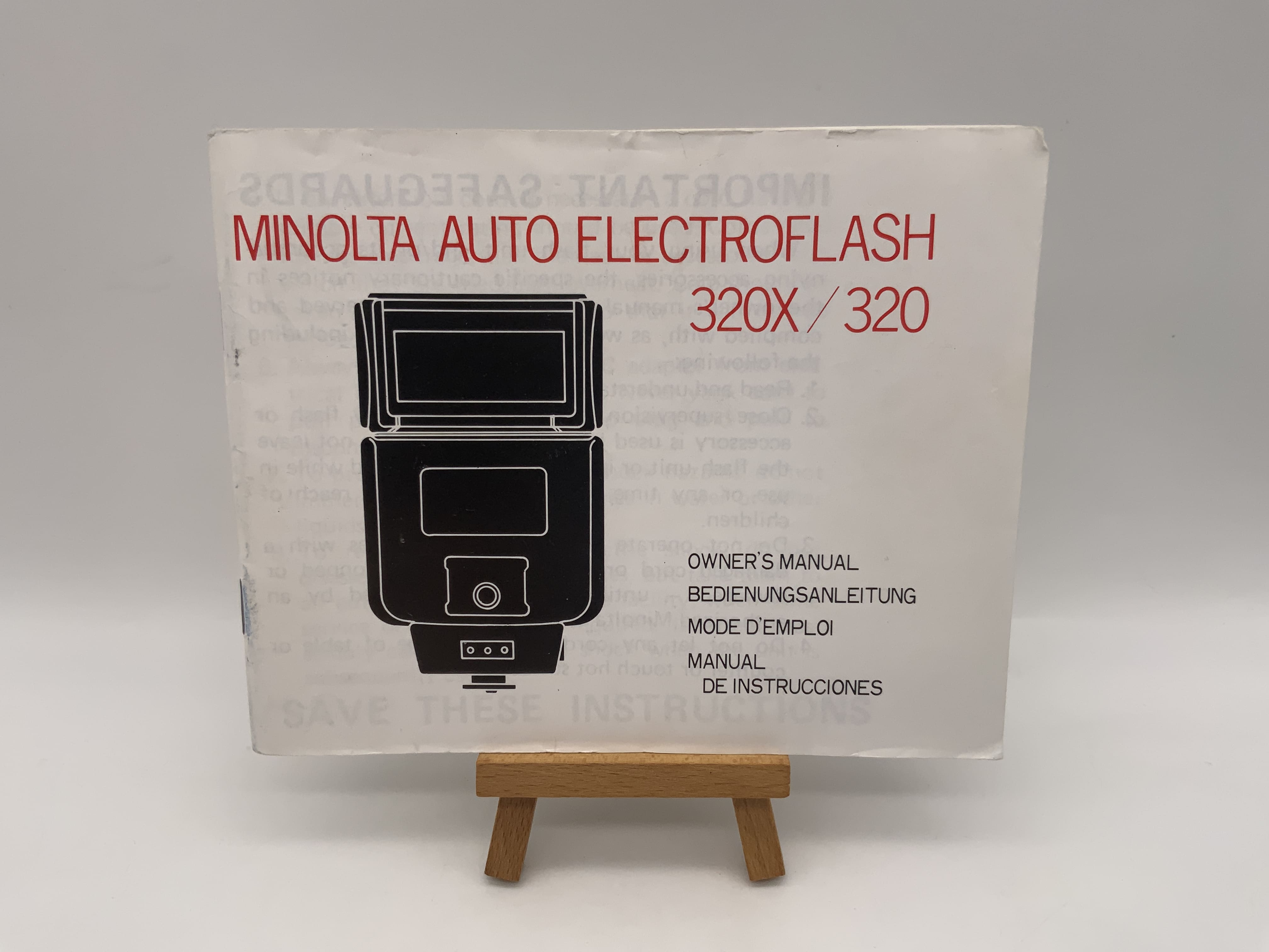 Minolta Auto Electroflash 320X / 320 User Manual (German)