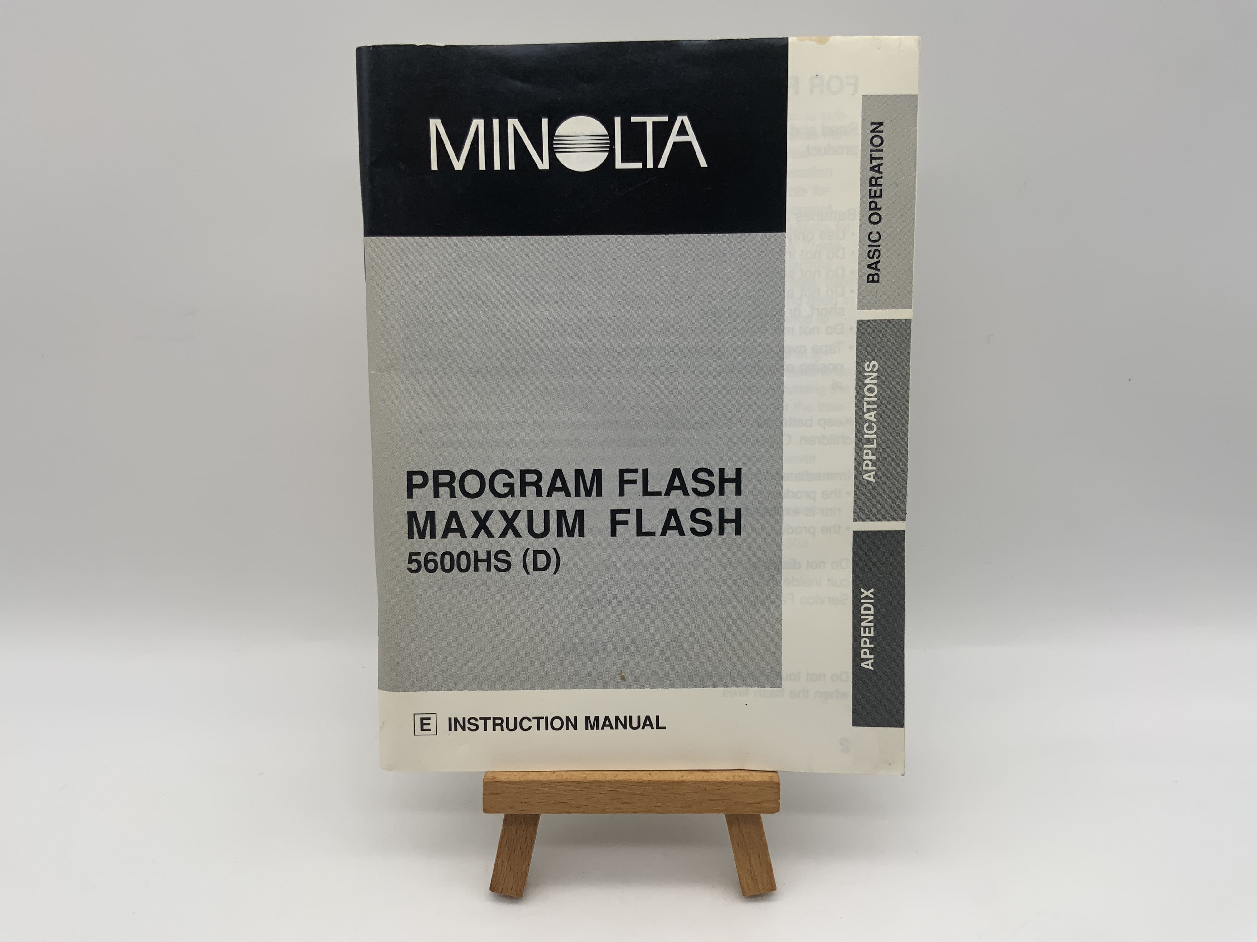 Minolta Program Flash MAXXUM Flash 5600HS (D) User Manual English