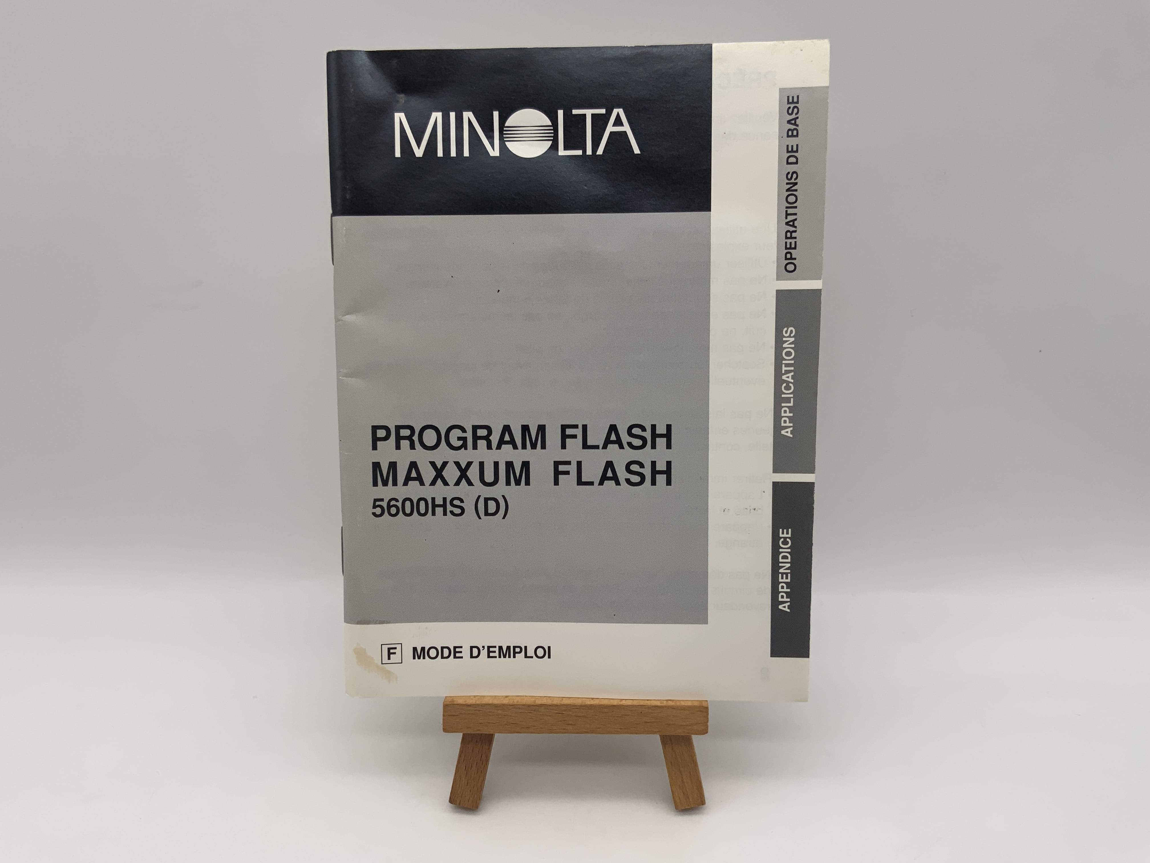 Minolta Program Flash MAXXUM Flash 5600HS (D) User Manual French