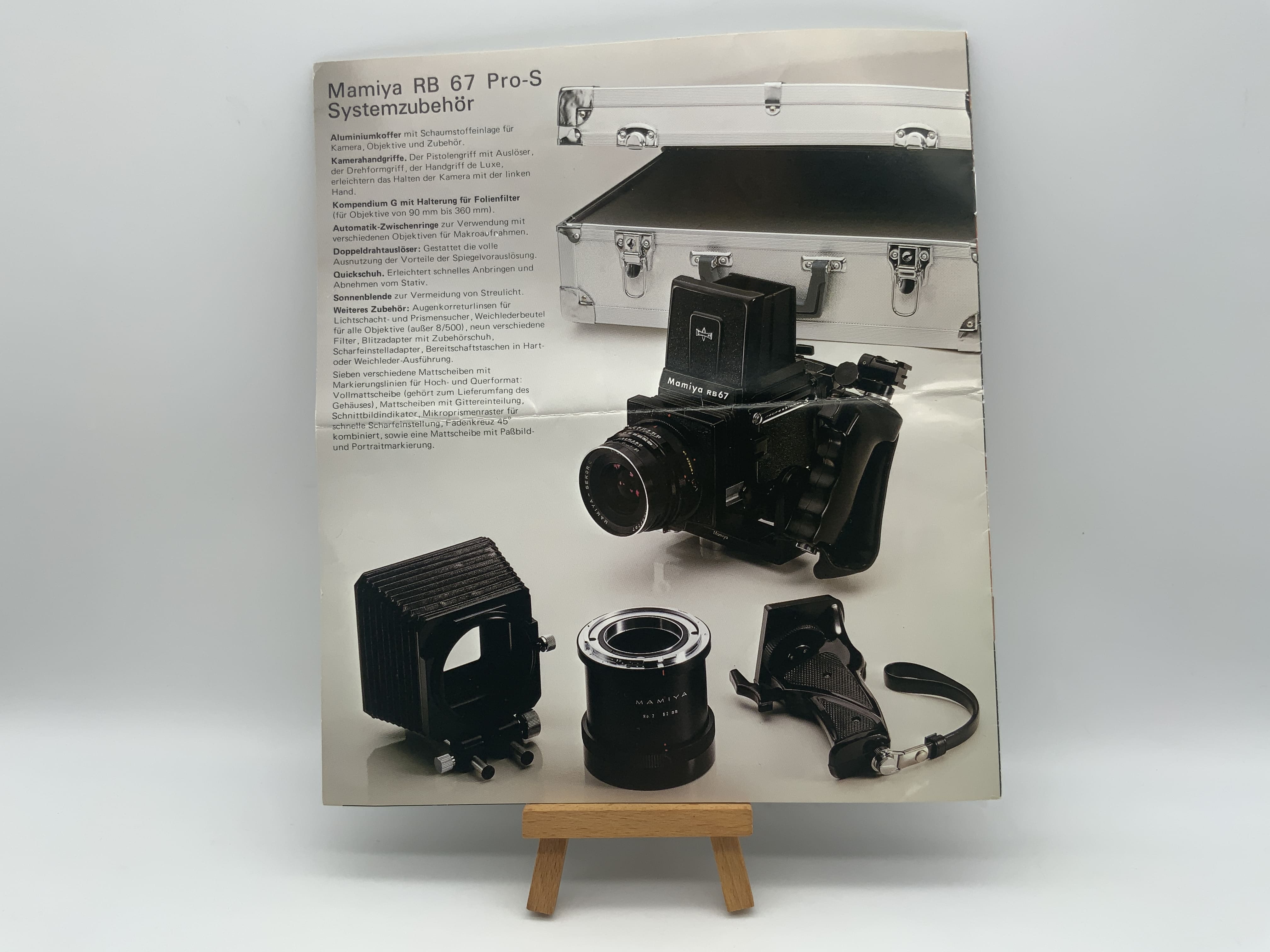 Mamiya RB 67 Pro-S System Accessories User Manual (German)