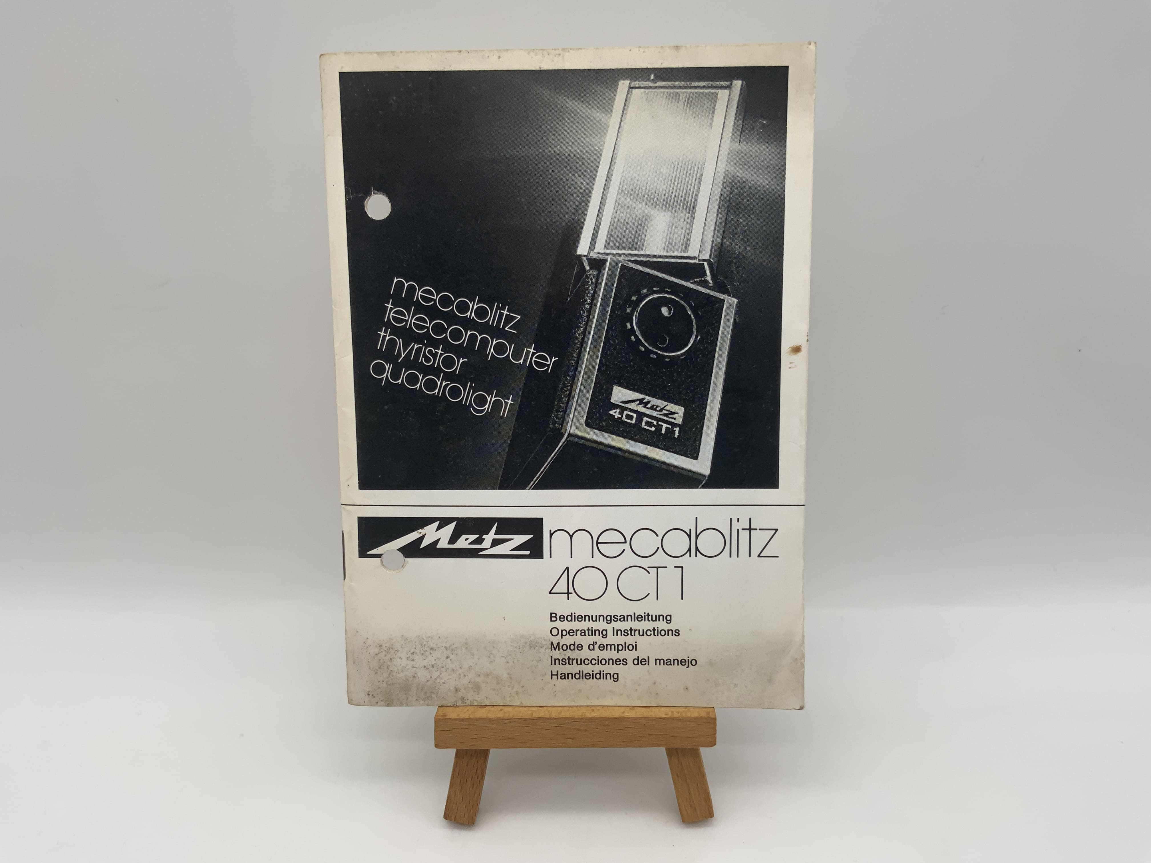 Metz Mecablitz 40 CT 1 User Manual Operating Instructions German