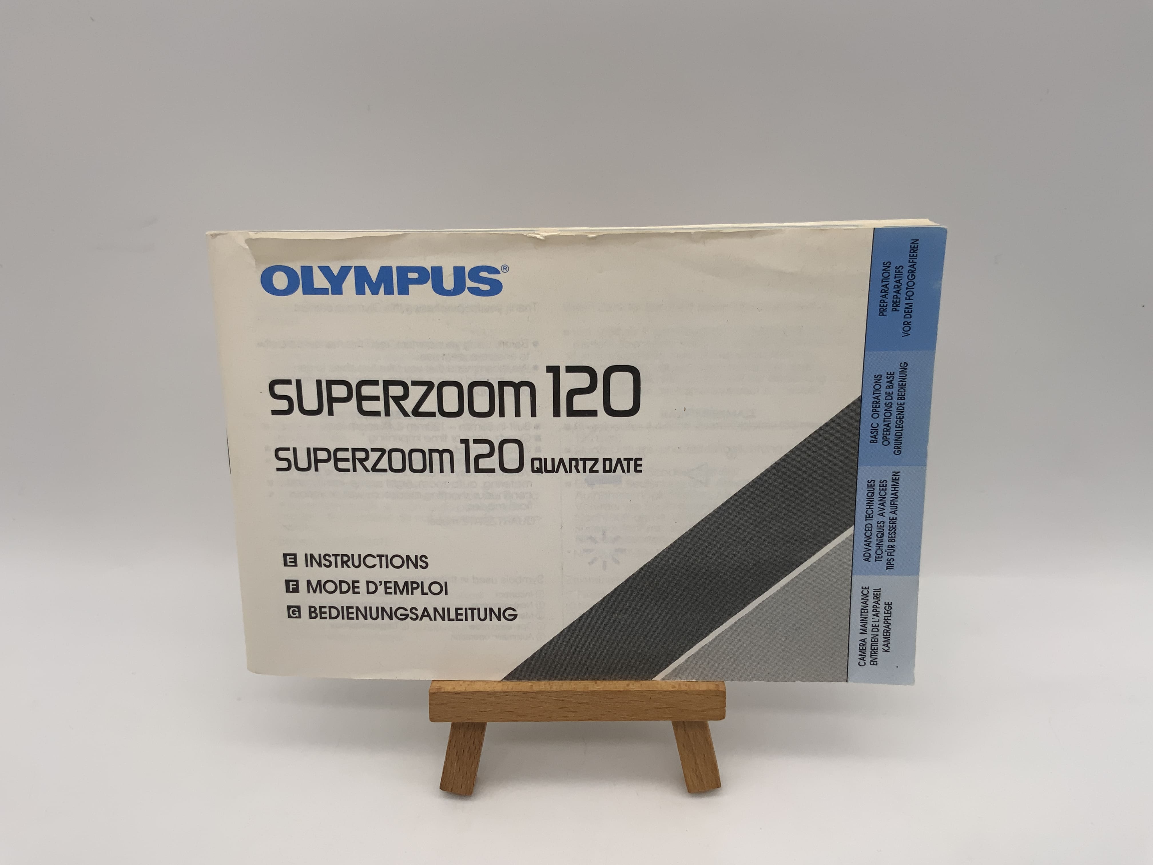 Olympus Superzoom 120 Quartz Date User Manual (German)