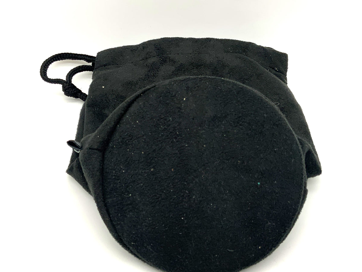 Nikon lens case, black, approx. 16x9.5cm, soft case.
