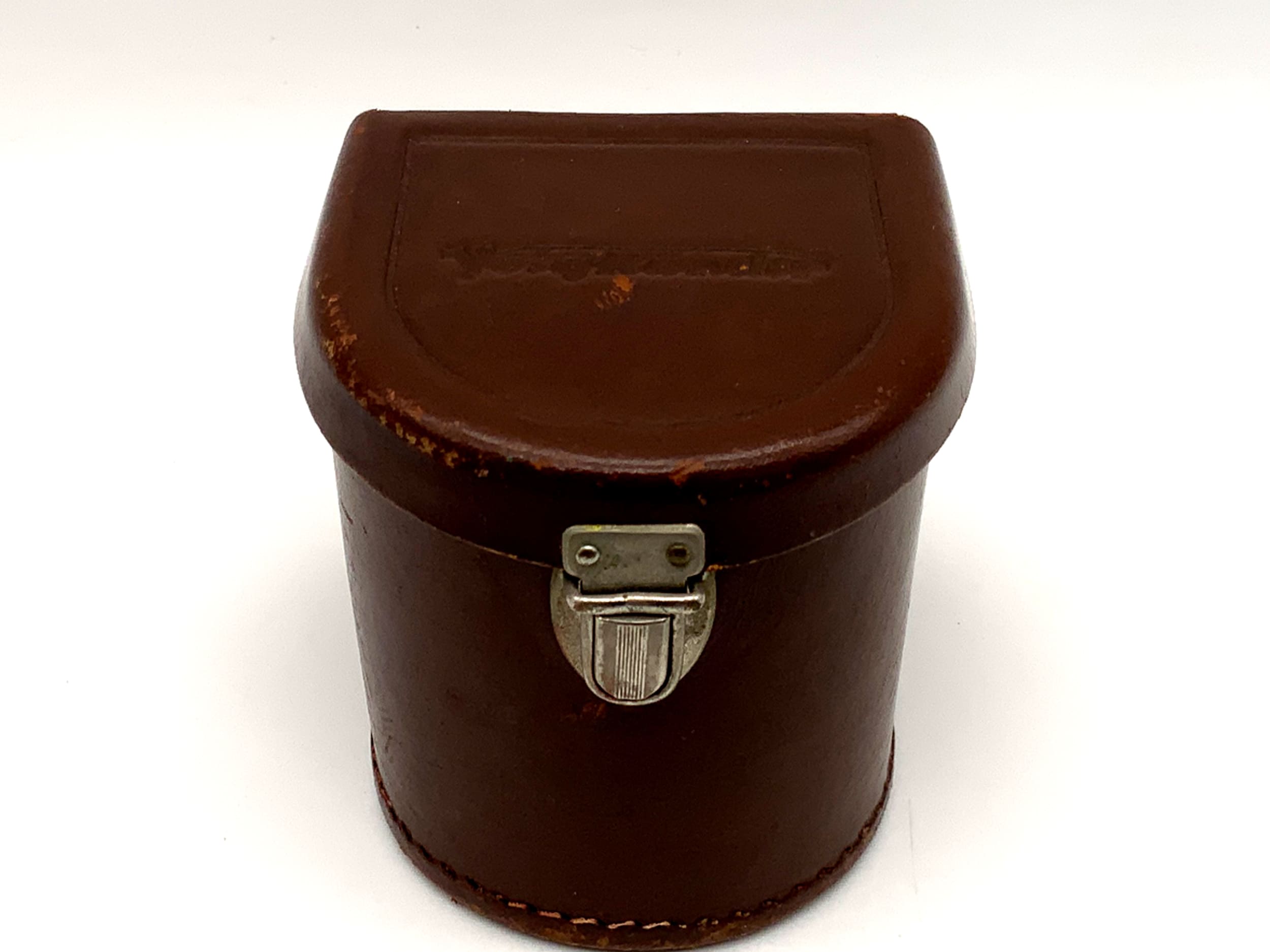 Voigtländer 80/089 brown leather hardcase case, lens case, camera bag