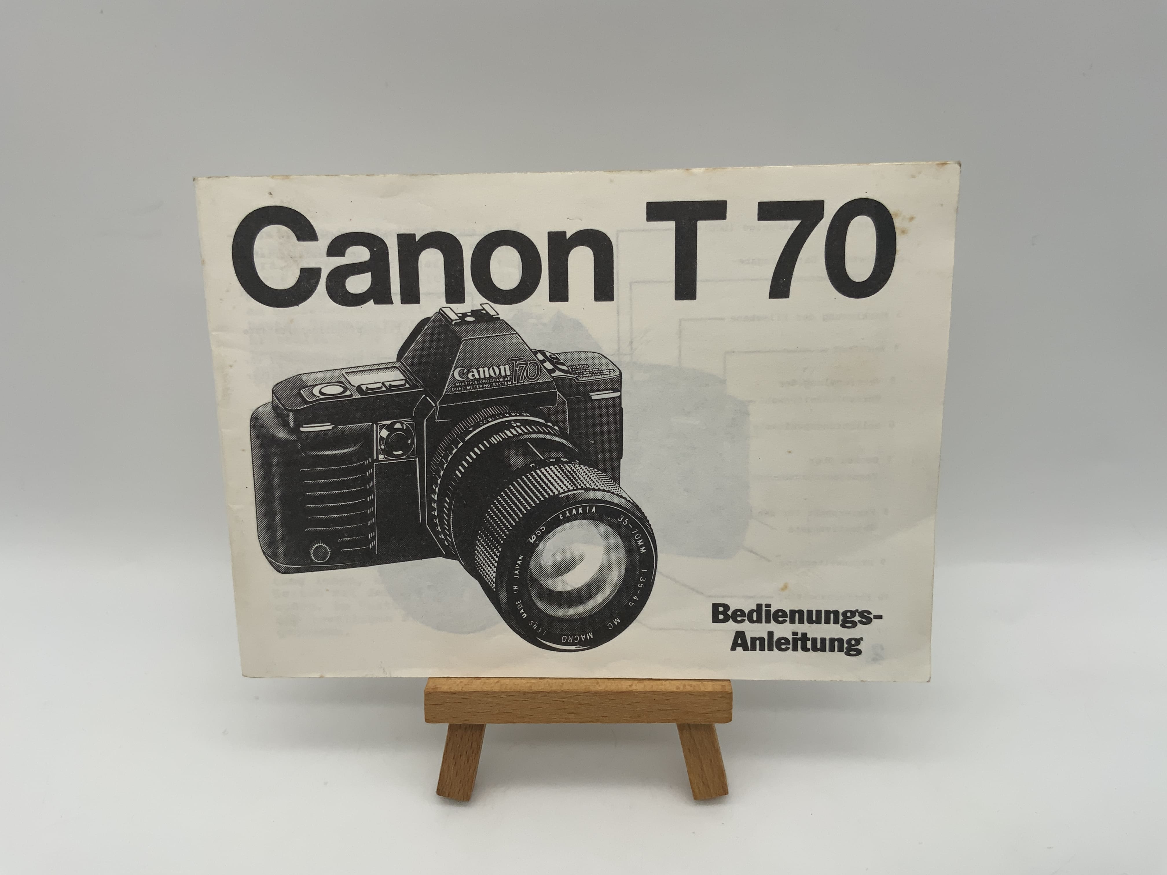 Canon T70 User Manual Operating Instructions German