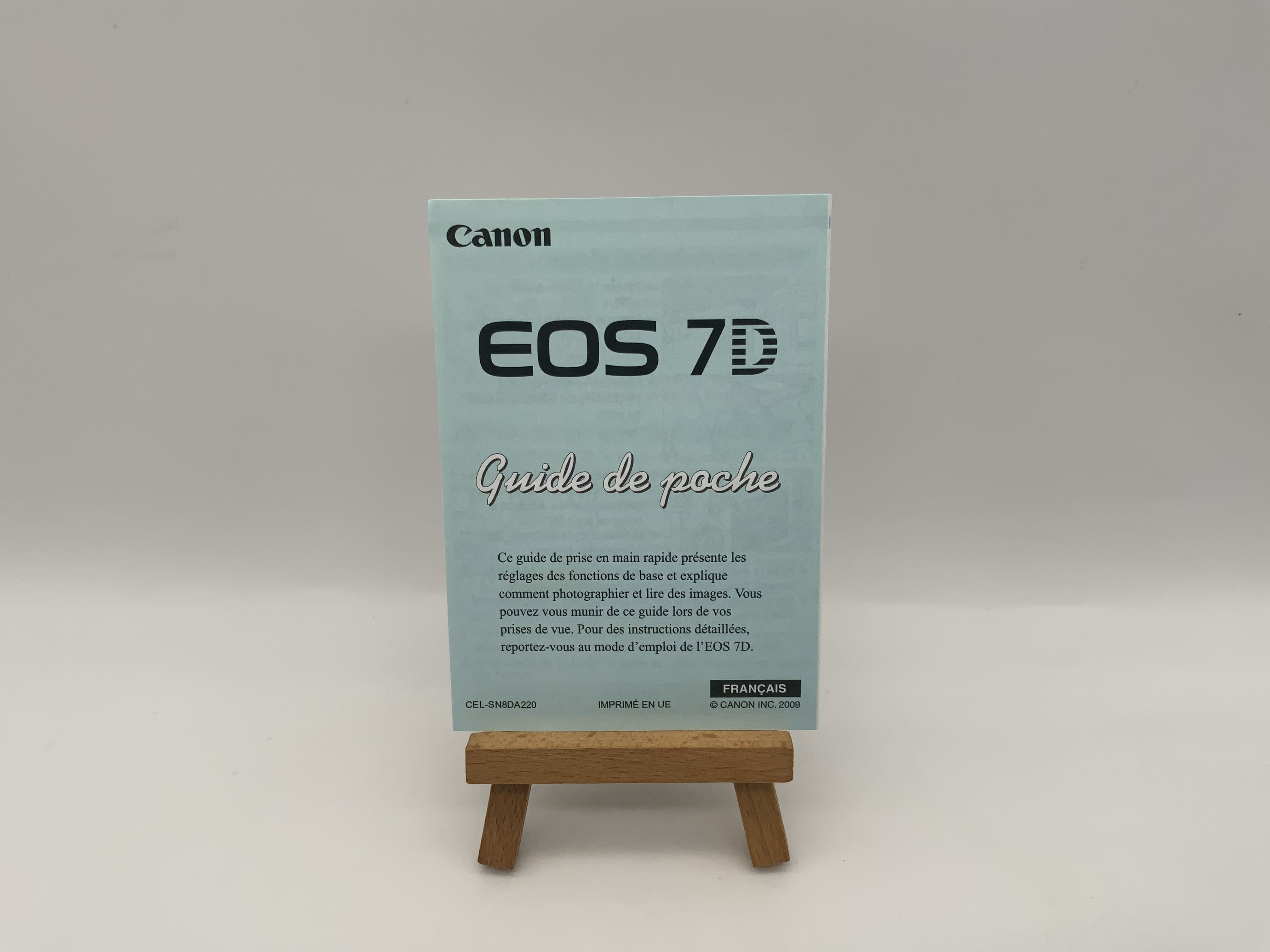 Canon EOS 7D Quick Start Guide (French) User Manual