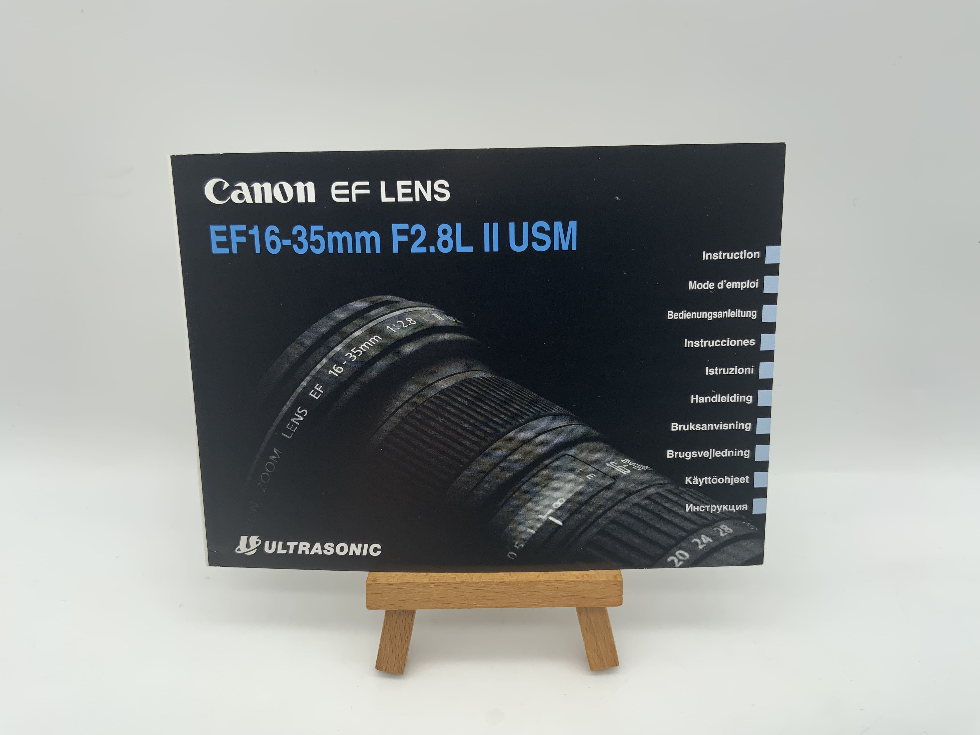 Canon EF Lens 16-35mm F2.8L II USM Ultrasonic User Manual (German)