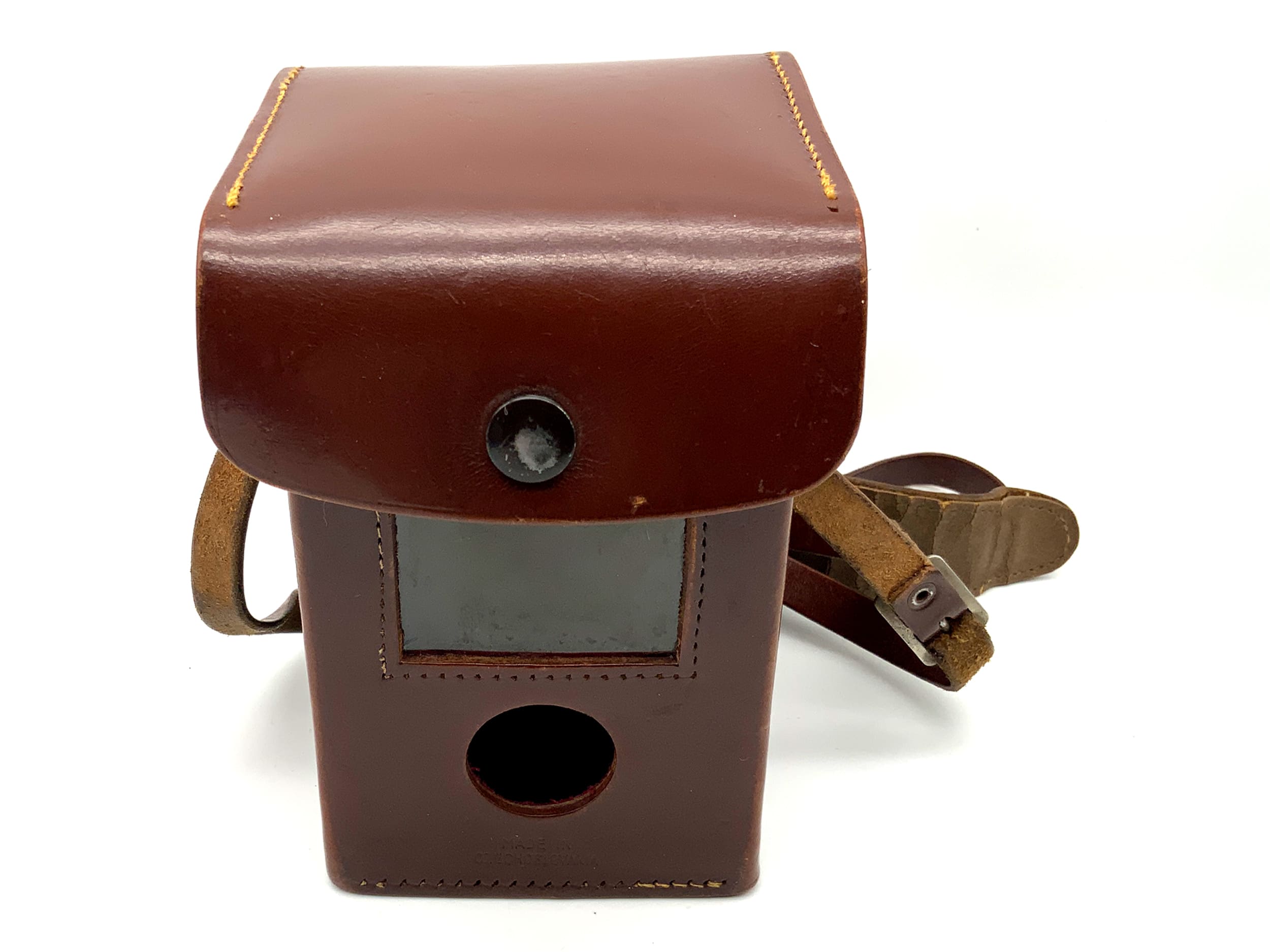 Meopta Flexaret VI brown leather bag case cover photo bag camera bag